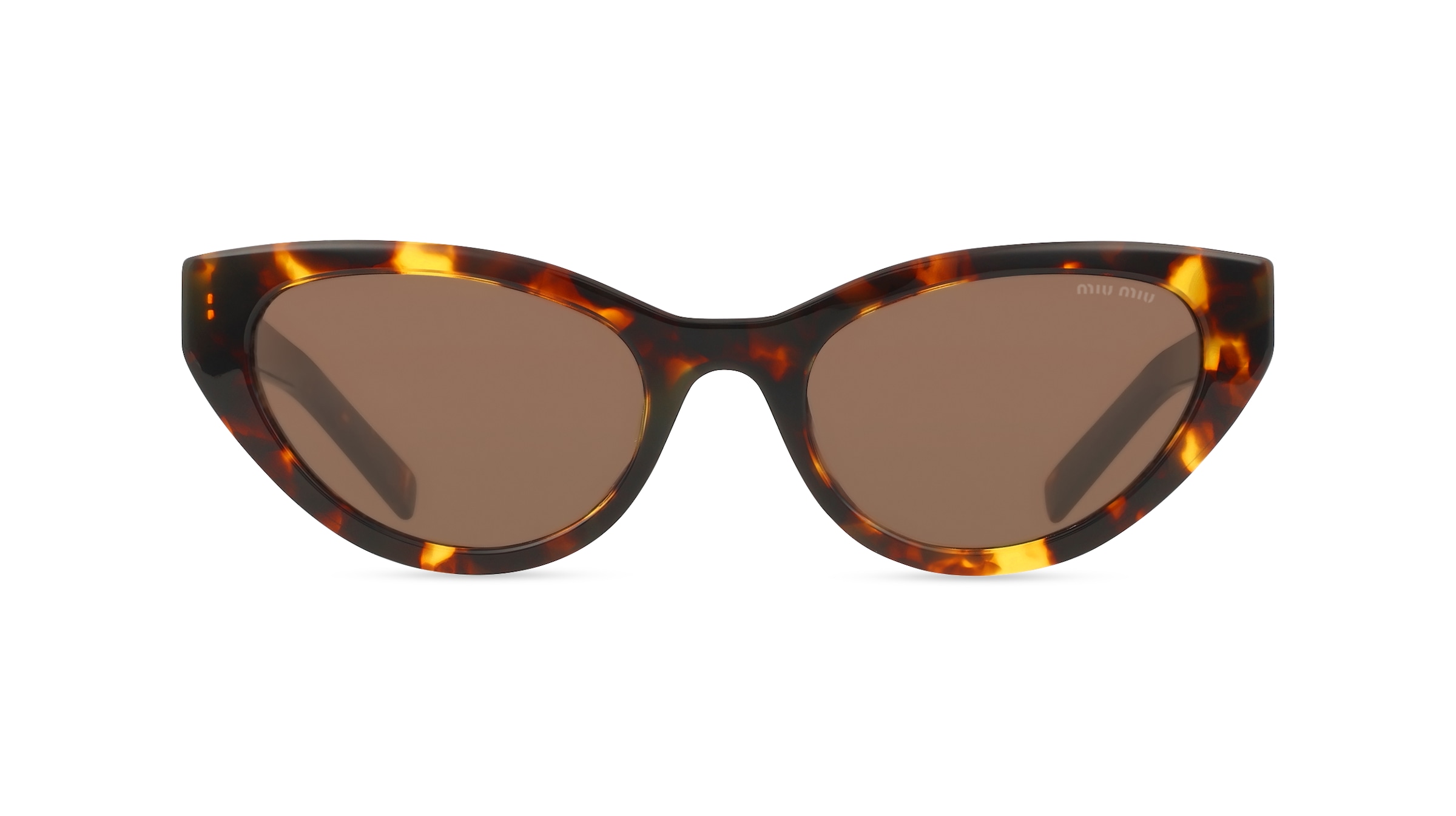 Miu Miu MUA04S Damen-Sonnenbrille Vollrand Butterfly Acetat-Gestell, braun