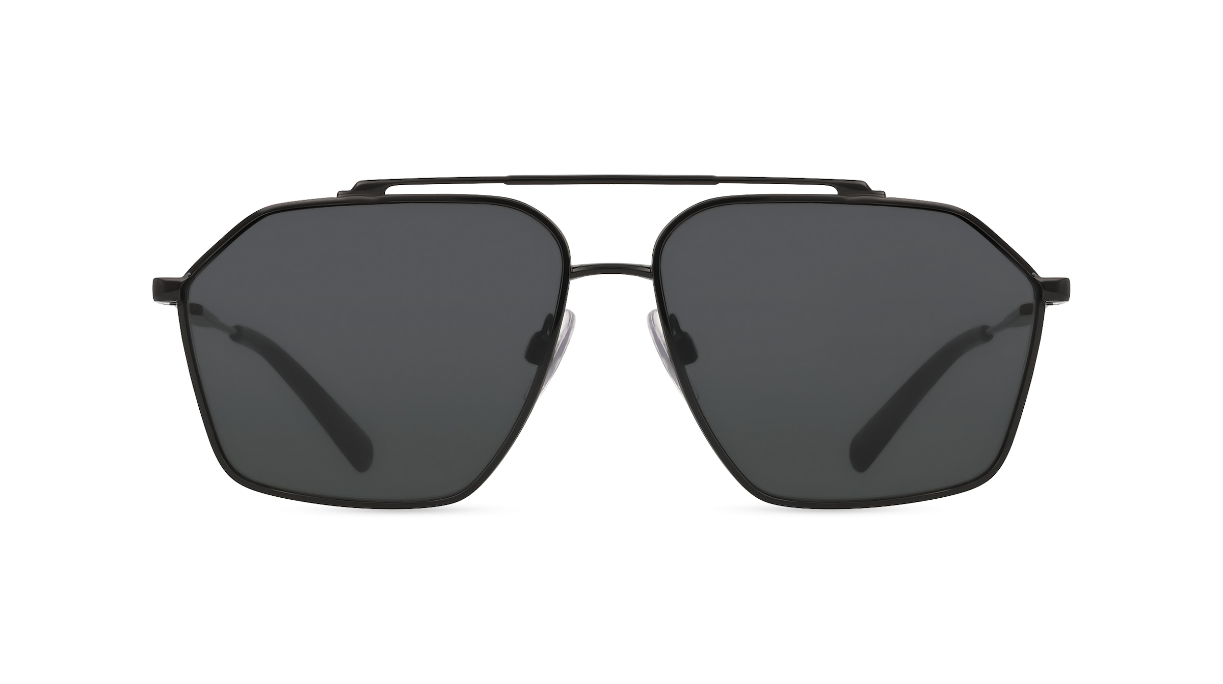 Dolce&Gabbana 0DG2303 Herren-Sonnenbrille Vollrand Pilot Metall-Gestell, schwarz