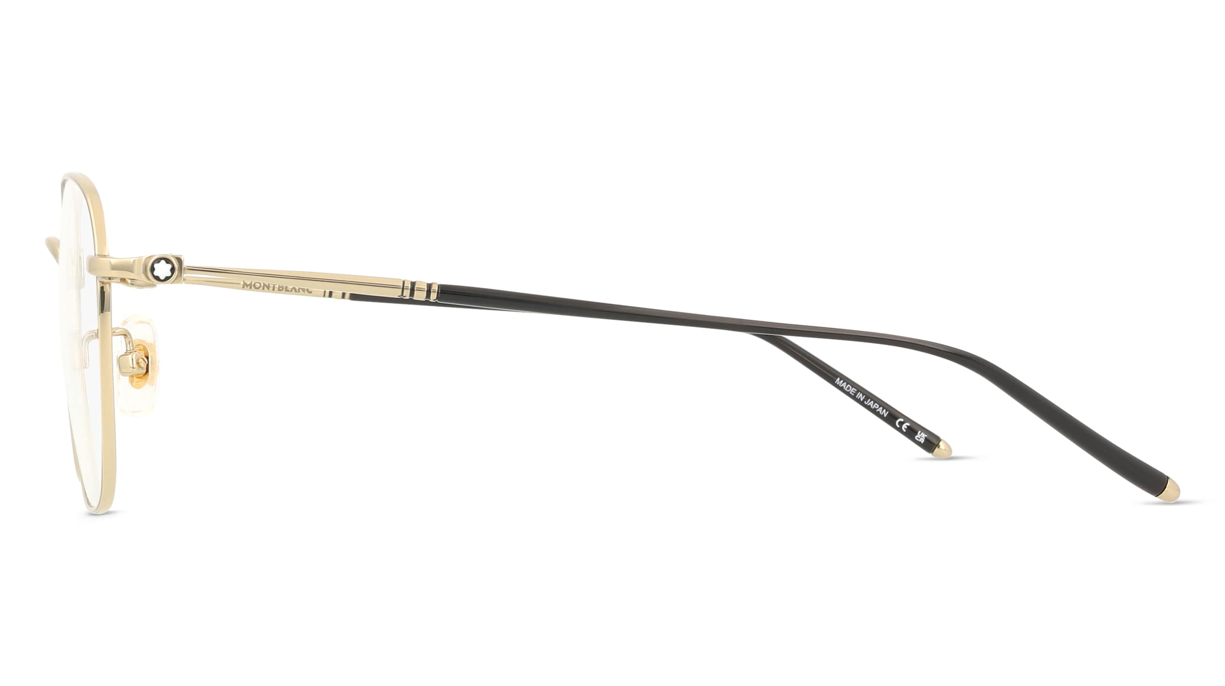 Thumbnail - Montblanc MB0415OA Herren-Brille inkl. Gläser Vollrand Eckig Titan-Gestell 54mm/20mm/145mm, gold