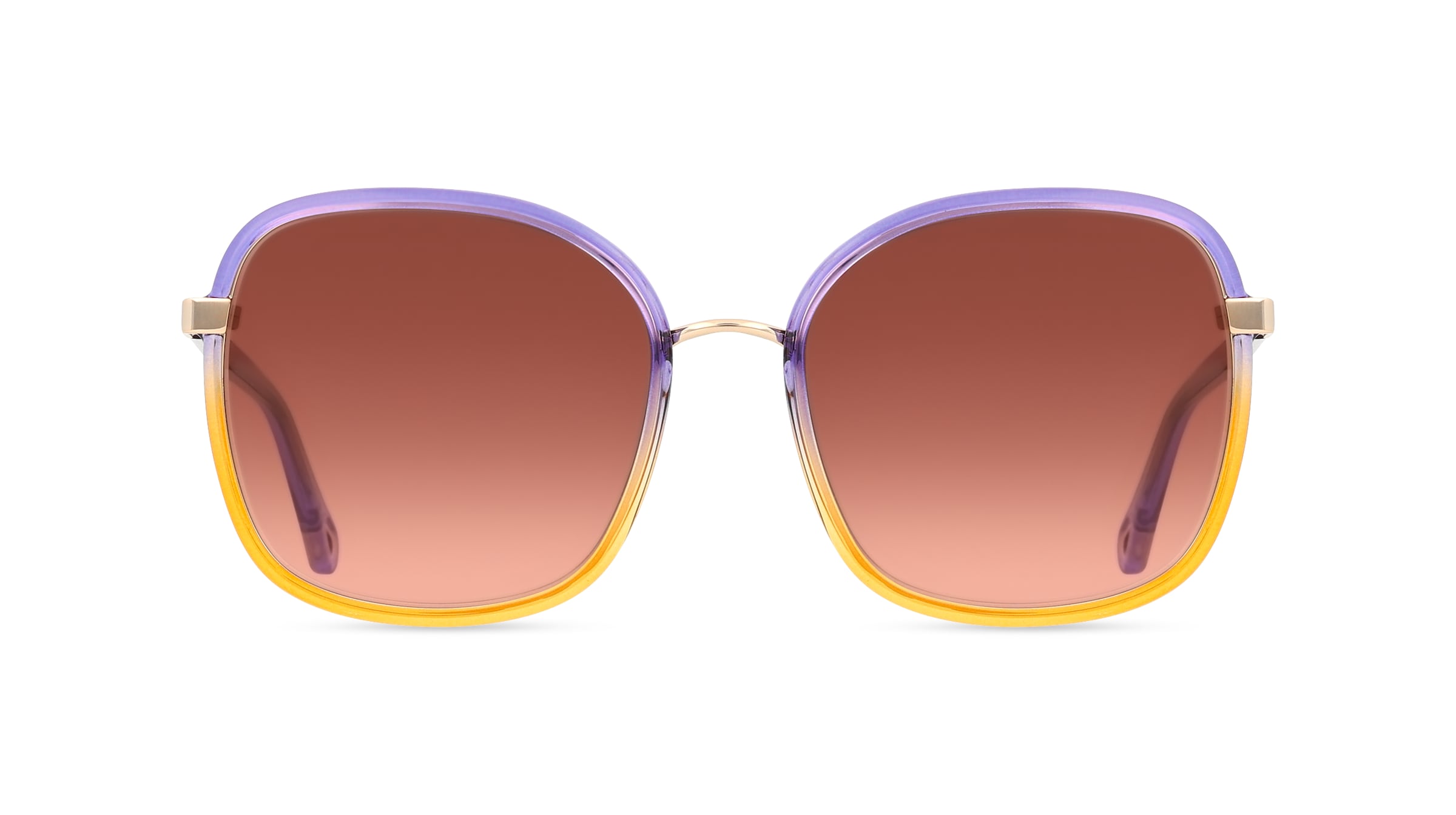 Chloé CH0031S Damen-Sonnenbrille Vollrand Rechteckig Kunststoff-Gestell, lila