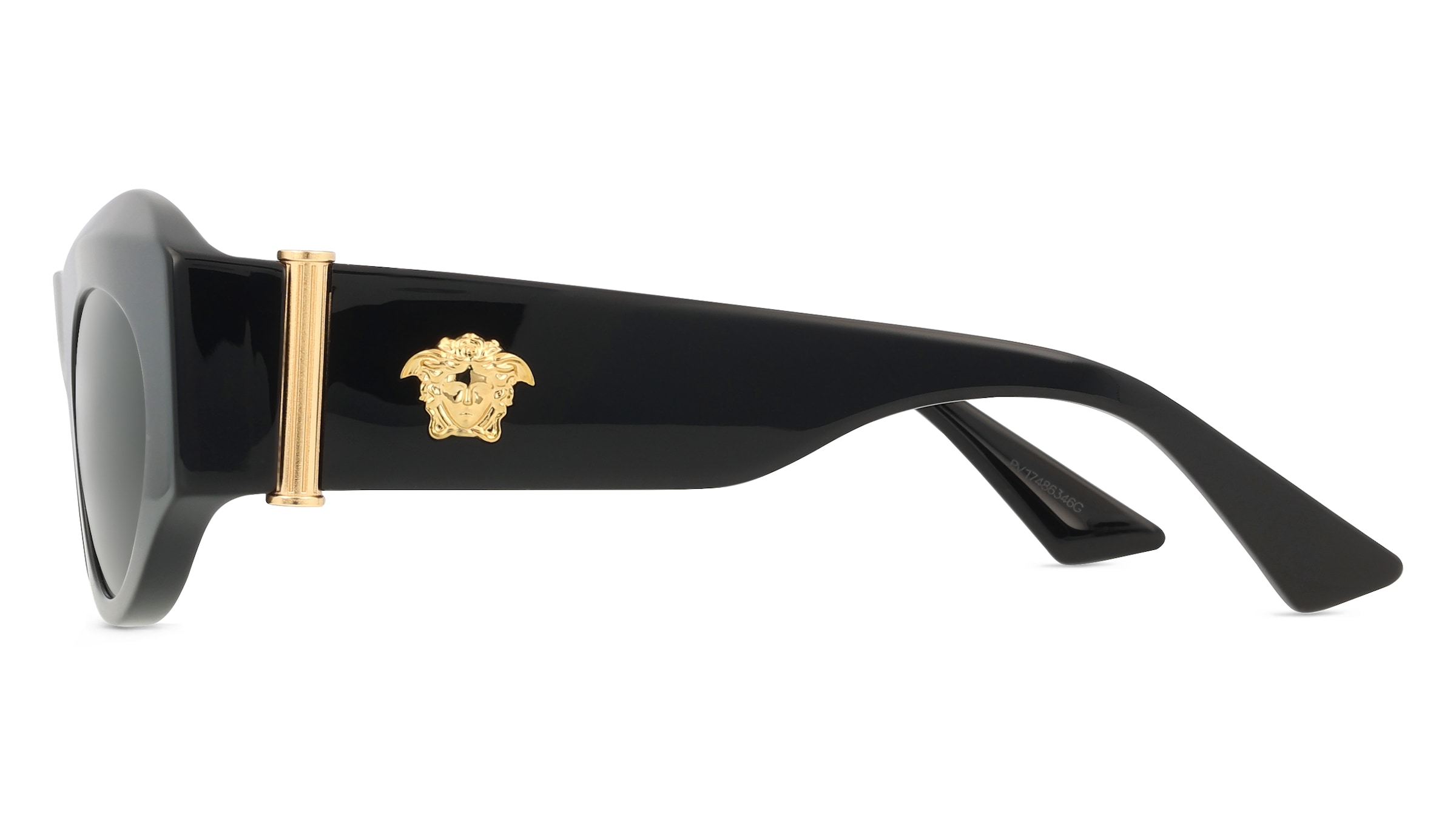 Thumbnail - Versace VE4477U Damen-Sonnenbrille Vollrand Geometrisch Acetat-Gestell, schwarz