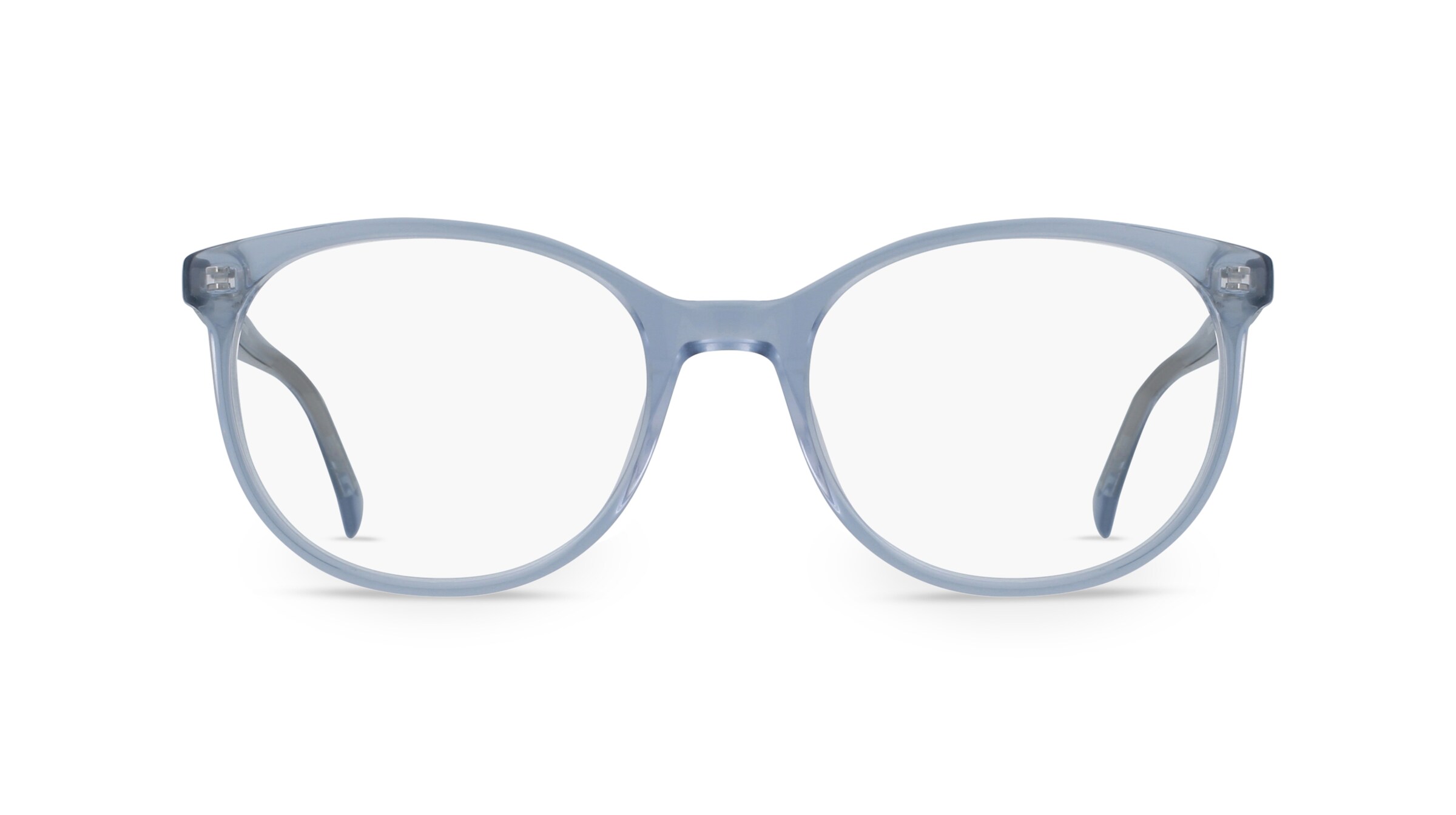 Fielmann LN 003 CL Damen-Brille inkl. Gläser Vollrand Panto Acetat-Gestell 53mm/18mm/135mm, blau