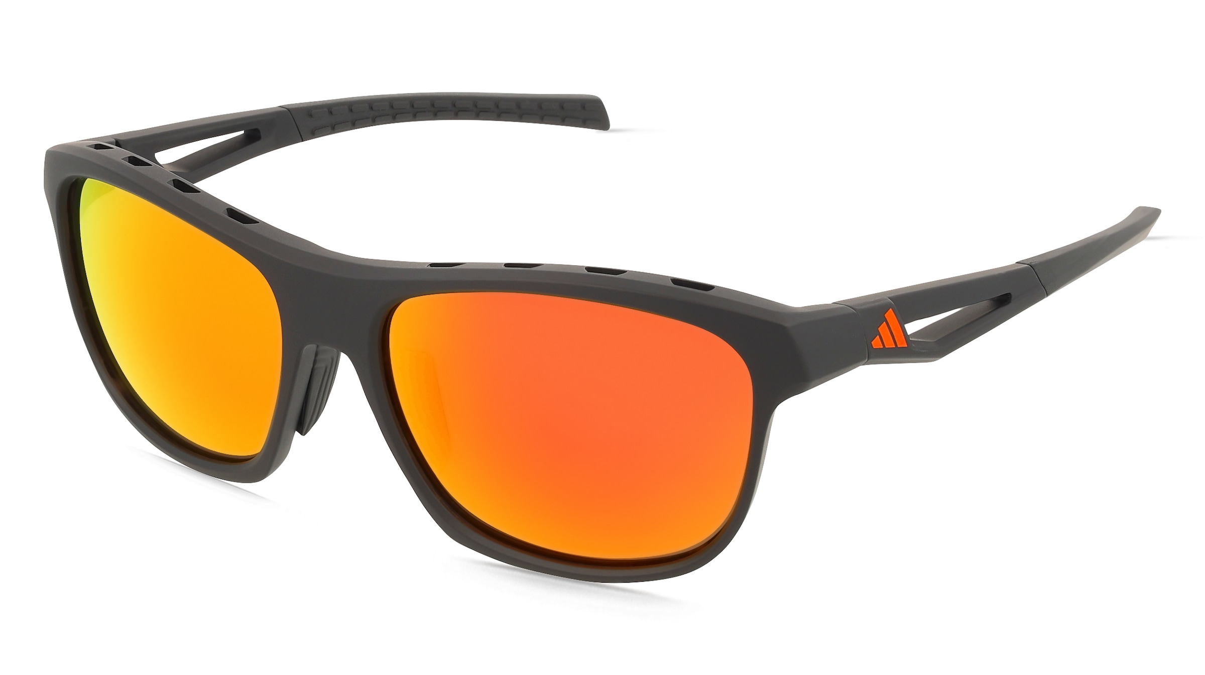 adidas SP0118 Herren-Sonnenbrille Vollrand Eckig Kunststoff-Gestell, Schwarz