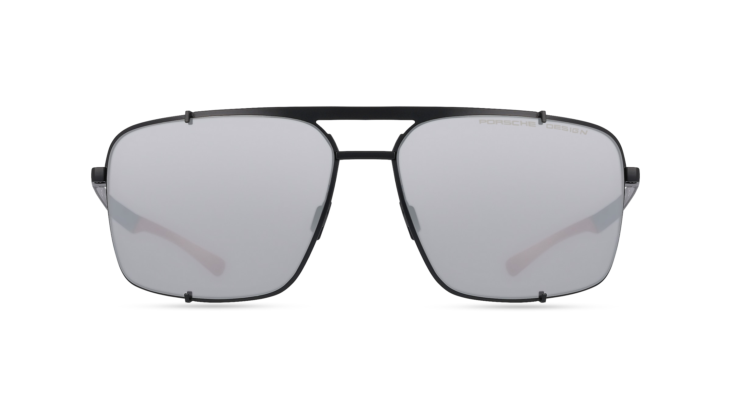 Porsche Design 8919 Herren-Sonnenbrille Vollrand Eckig Metall-Gestell, schwarz