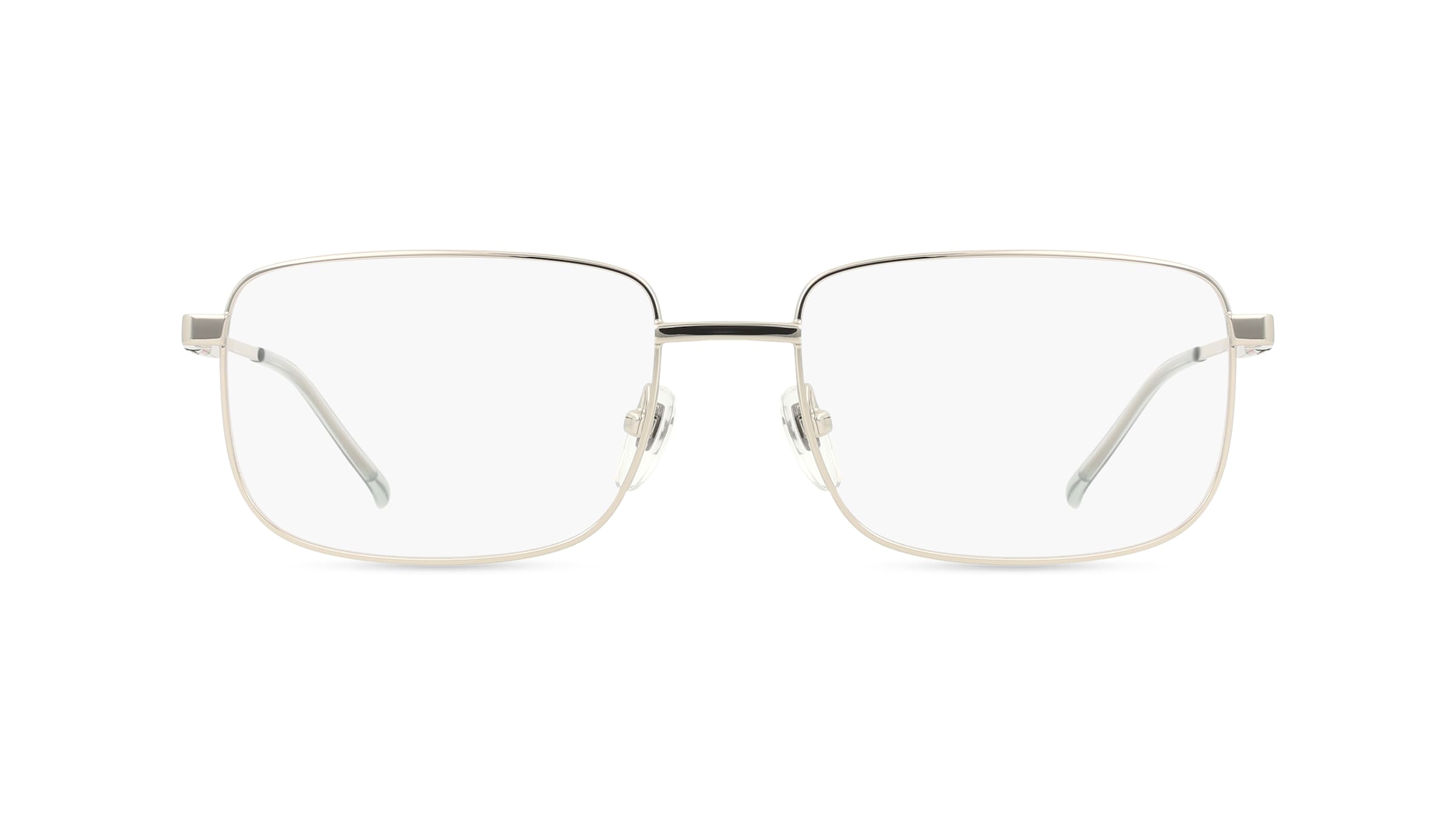 Gucci GG1678O Herren-Brille inkl. Gläser Vollrand Eckig Metall-Gestell 57mm/18mm/150mm, Silber