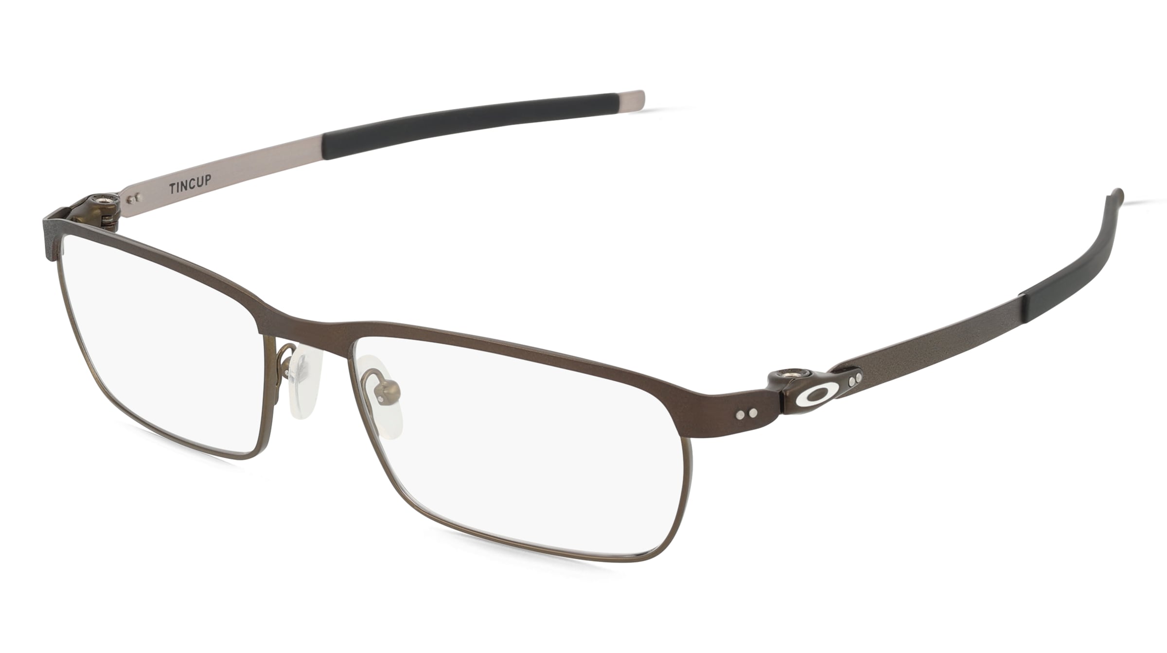 Oakley OX3184 Herren-Brille inkl. Gläser Vollrand Quadratisch Edelstahl-Gestell 52/17/135, Braun