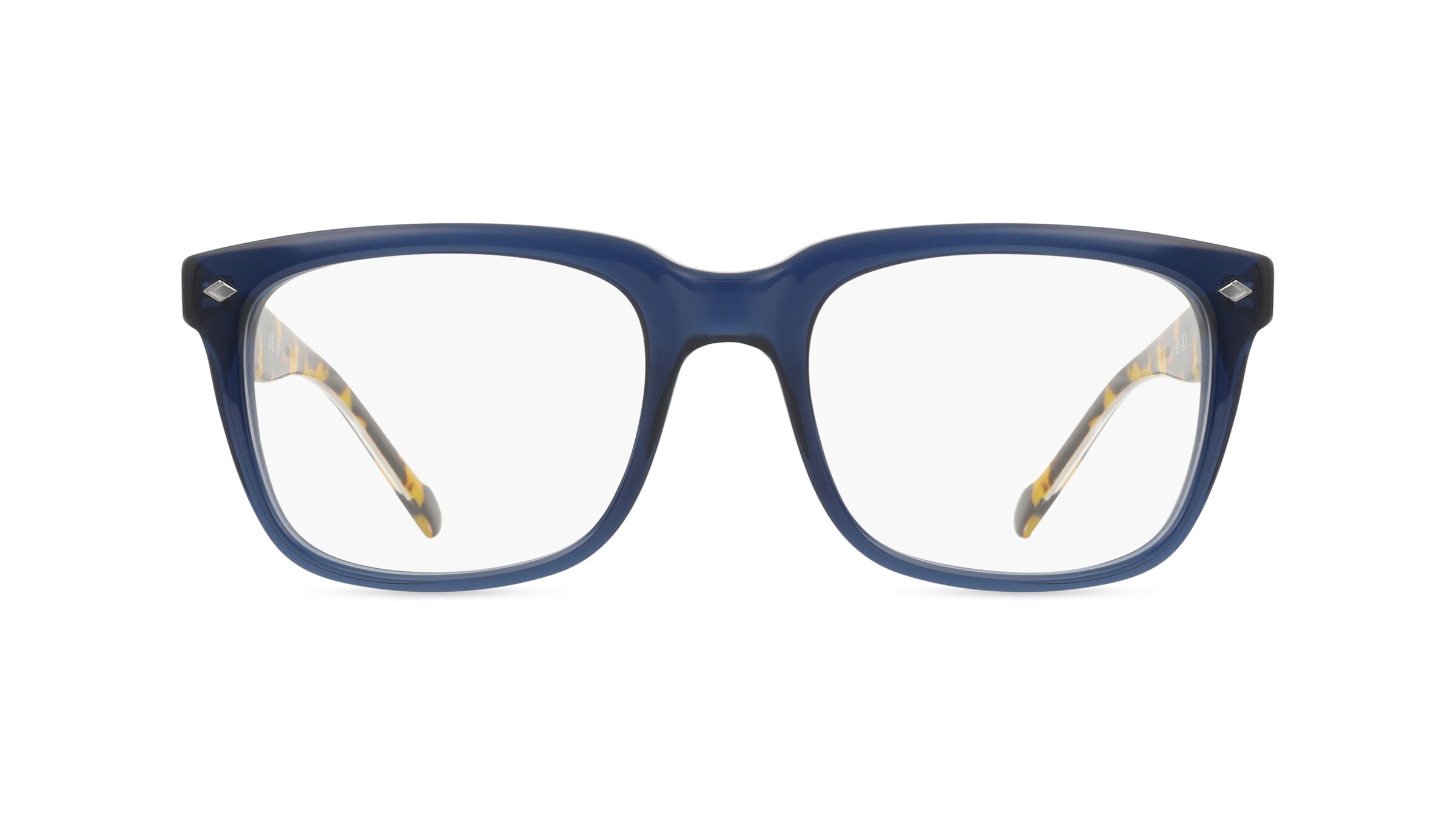 Vogue 0VO5572 Herren-Brille inkl. Gläser Vollrand Eckig Acetat-Gestell 54mm/20mm/145mm, blau