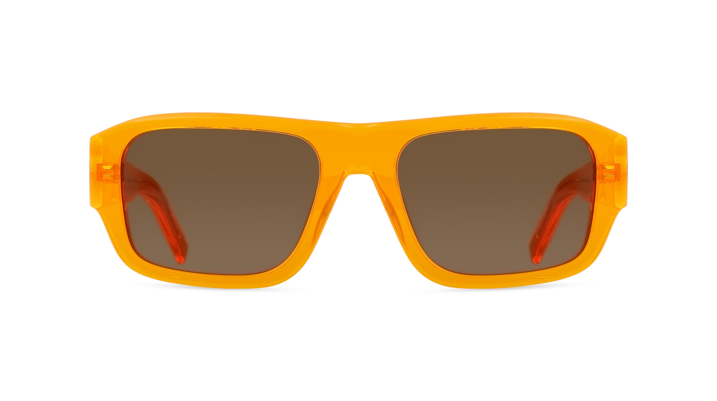 Kenzo KZ40144I Unisex-Sonnenbrille Vollrand Eckig Kunststoff-Gestell, orange