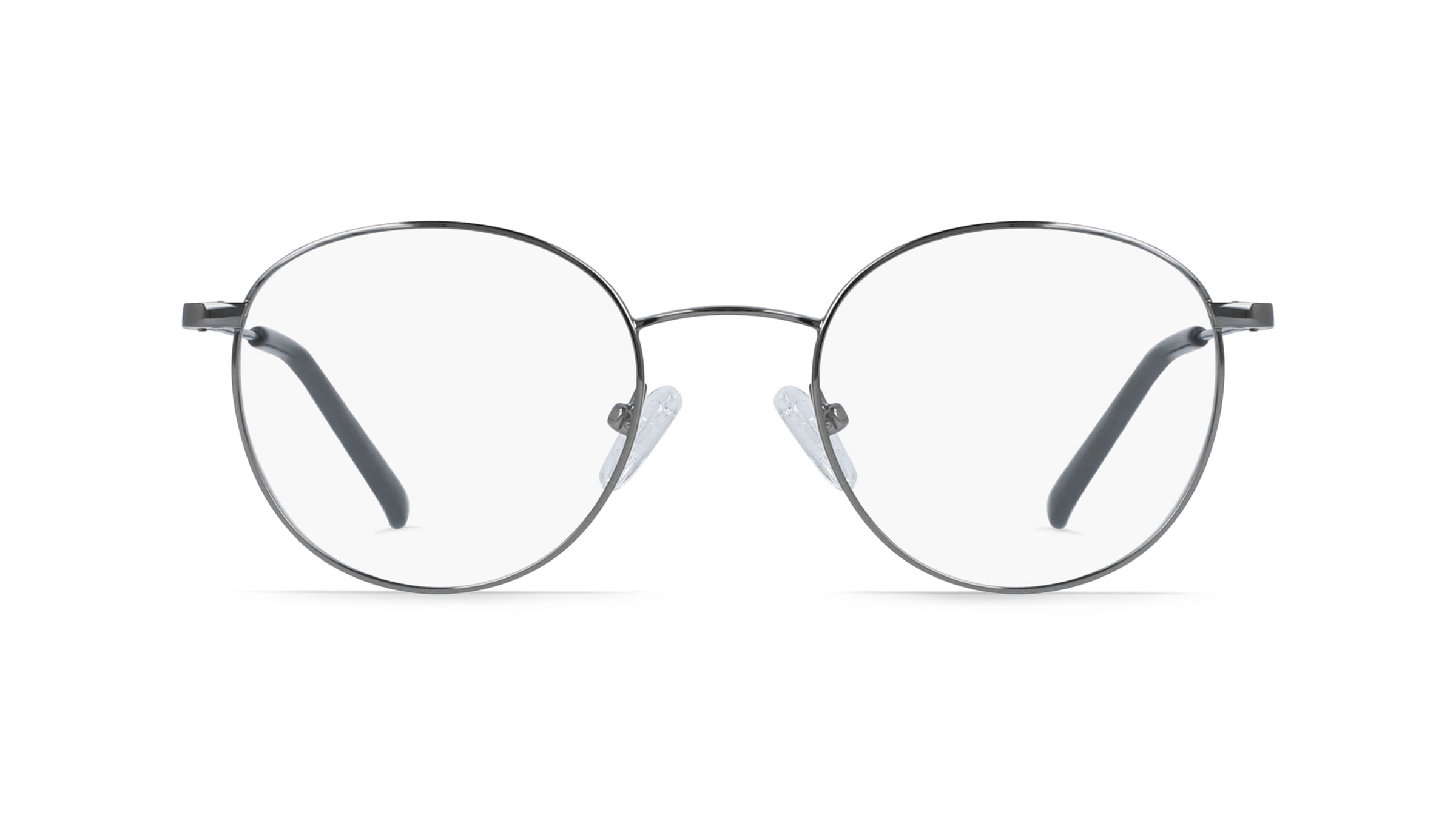 Fielmann BD 425 CL Unisex-Brille inkl. Gläser Vollrand Panto Edelstahl-Gestell 51mm/20mm/145mm, grau