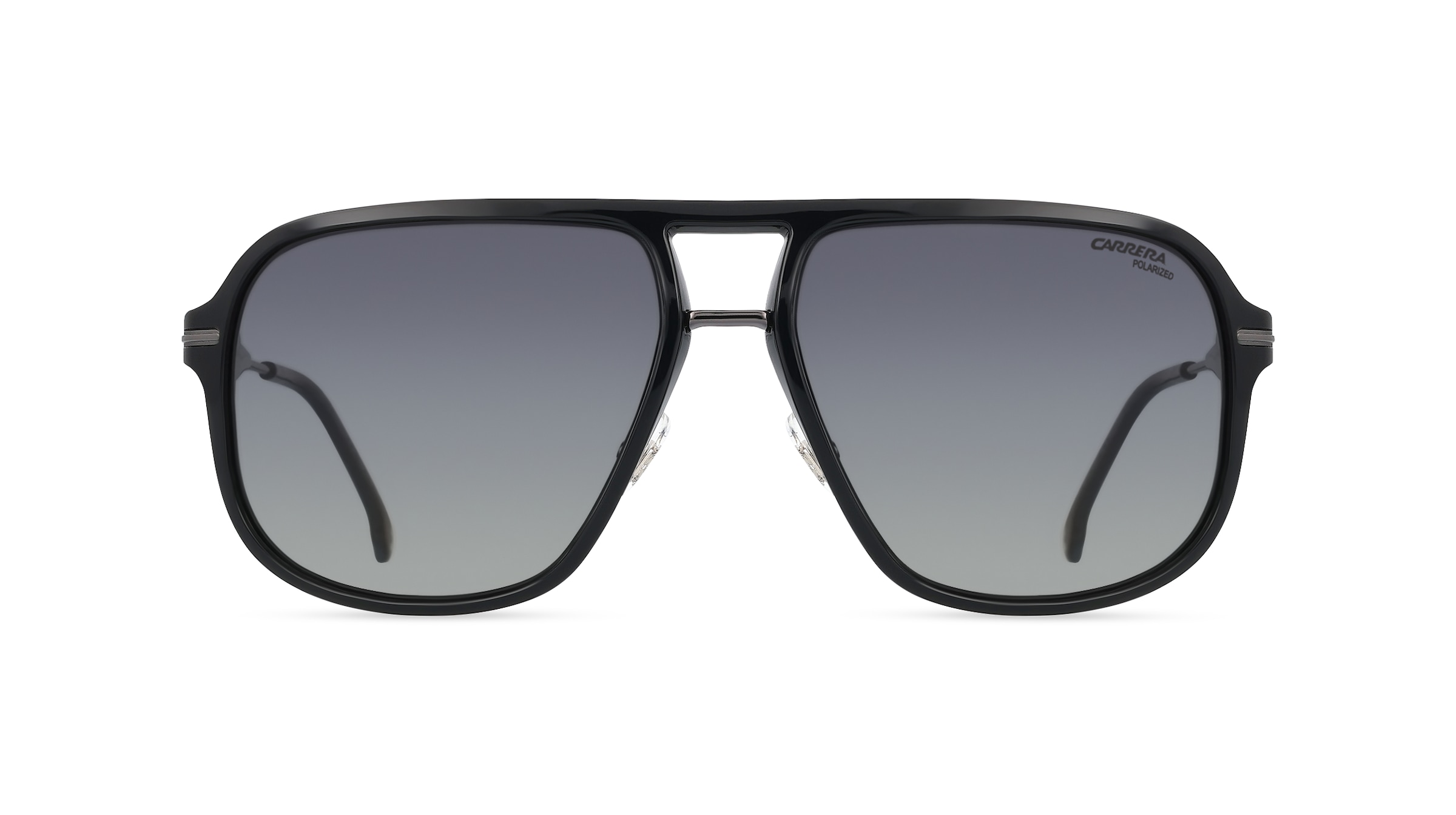 Carrera 296/S Herren-Sonnenbrille Vollrand Pilot Kunststoff-Gestell, schwarz