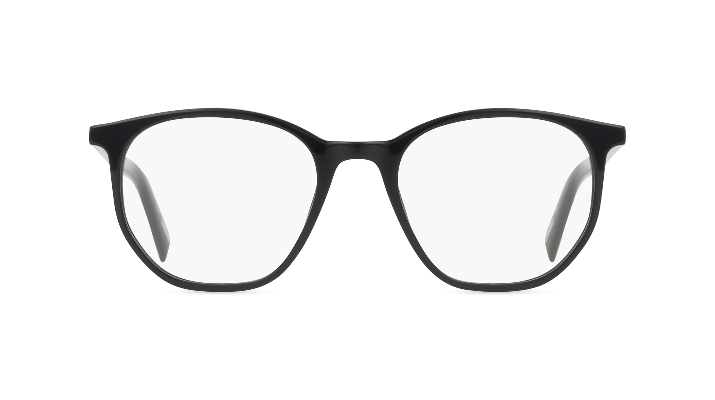 Levi's LV1002 Unisex-Brille inkl. Gläser Vollrand Achteckig Kunststoff-Gestell 51mm/19mm/150mm, schwarz