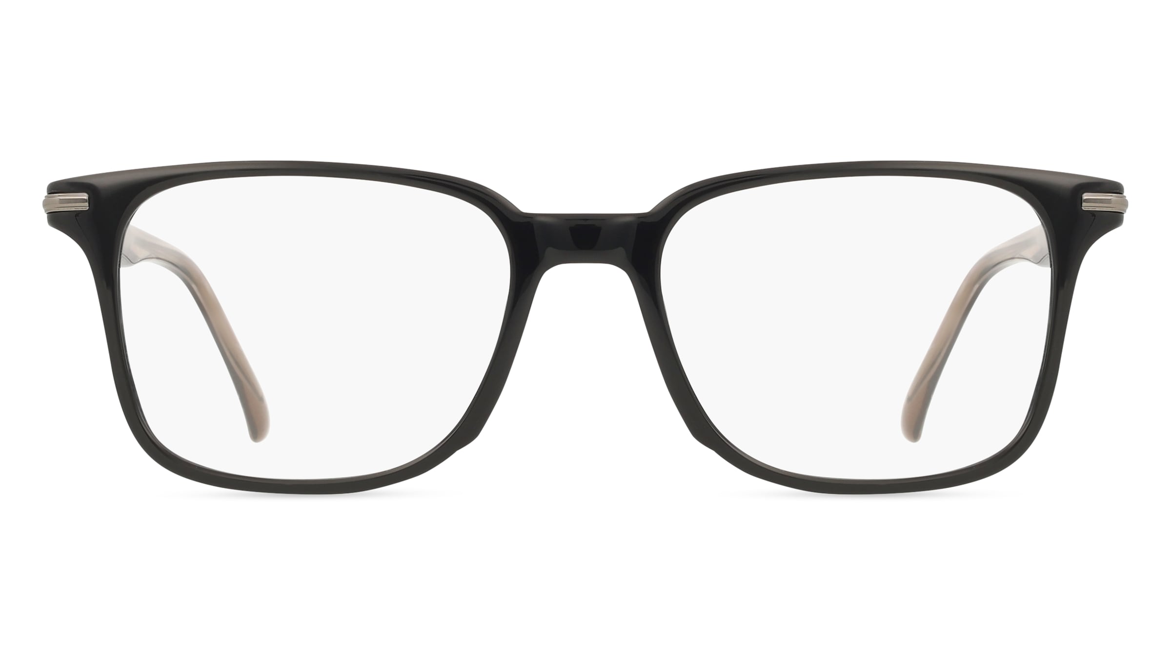 Fielmann BD 580 FLEX CL ALBERT Herren-Brille inkl. Gläser Vollrand Eckig Acetat-Gestell 52mm/17mm/145mm, Schwarz