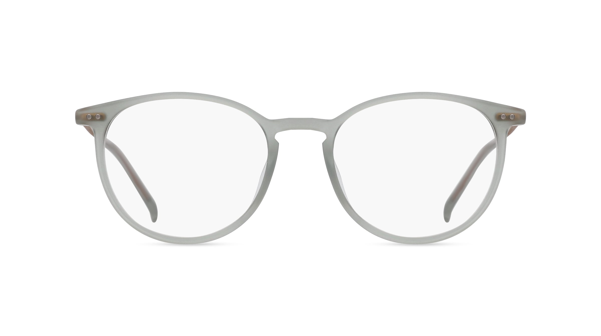 Fielmann MI 050 FLEX CL Unisex-Brille inkl. Gläser Vollrand Panto Acetat-Gestell 47mm/17mm/140mm, grau