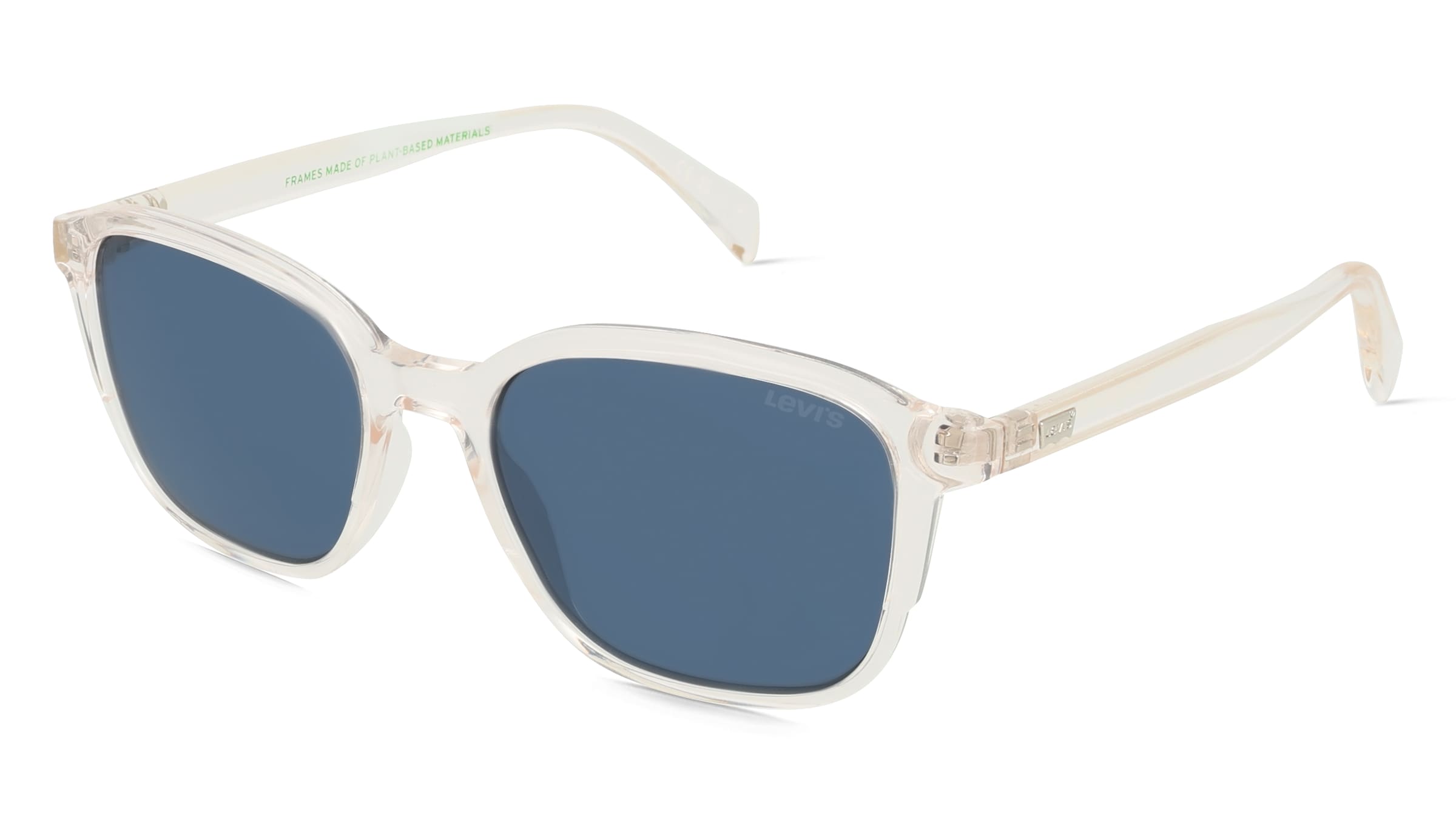 Levi's LV 5030/S Unisex-Sonnenbrille Vollrand Quadratisch Kunststoff-Gestell, Transparent