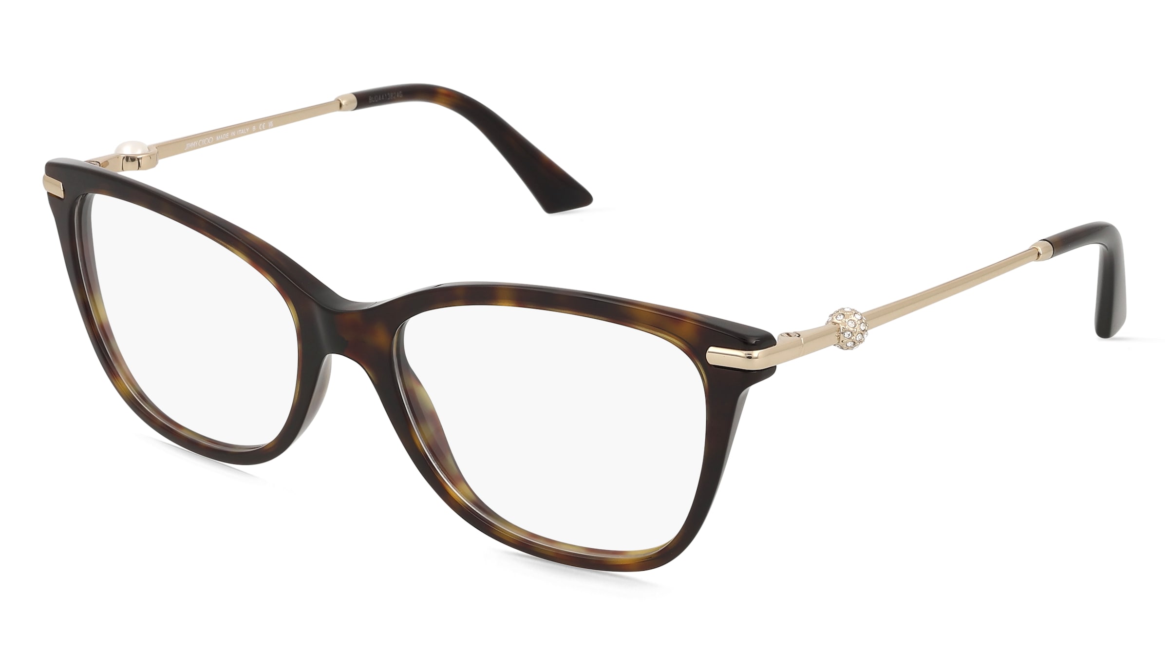 Jimmy Choo 0JC3007HB Damen-Brille inkl. Gläser Vollrand Quadratisch Acetat-Gestell 54/17/140, Havanna
