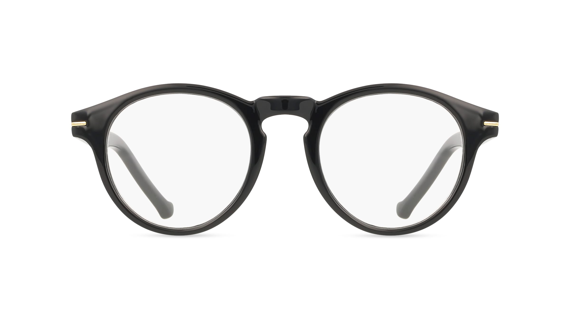 I NEED YOU FRANKIE Unisex-Brille Vollrand Panto Kunststoff-Gestell, schwarz