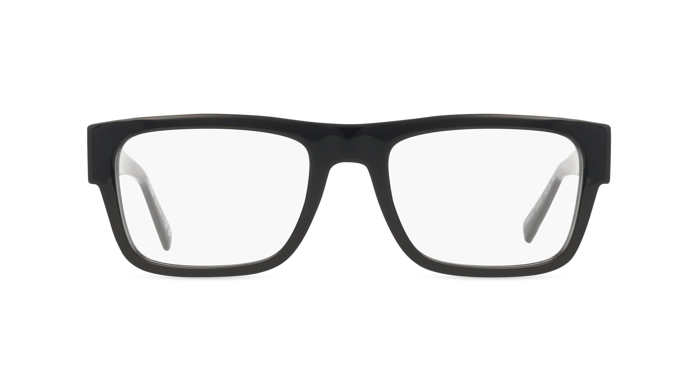 Prada PR15YV Herren-Brille inkl. Gläser Vollrand Eckig Acetat-Gestell 54mm/19mm/145mm, schwarz