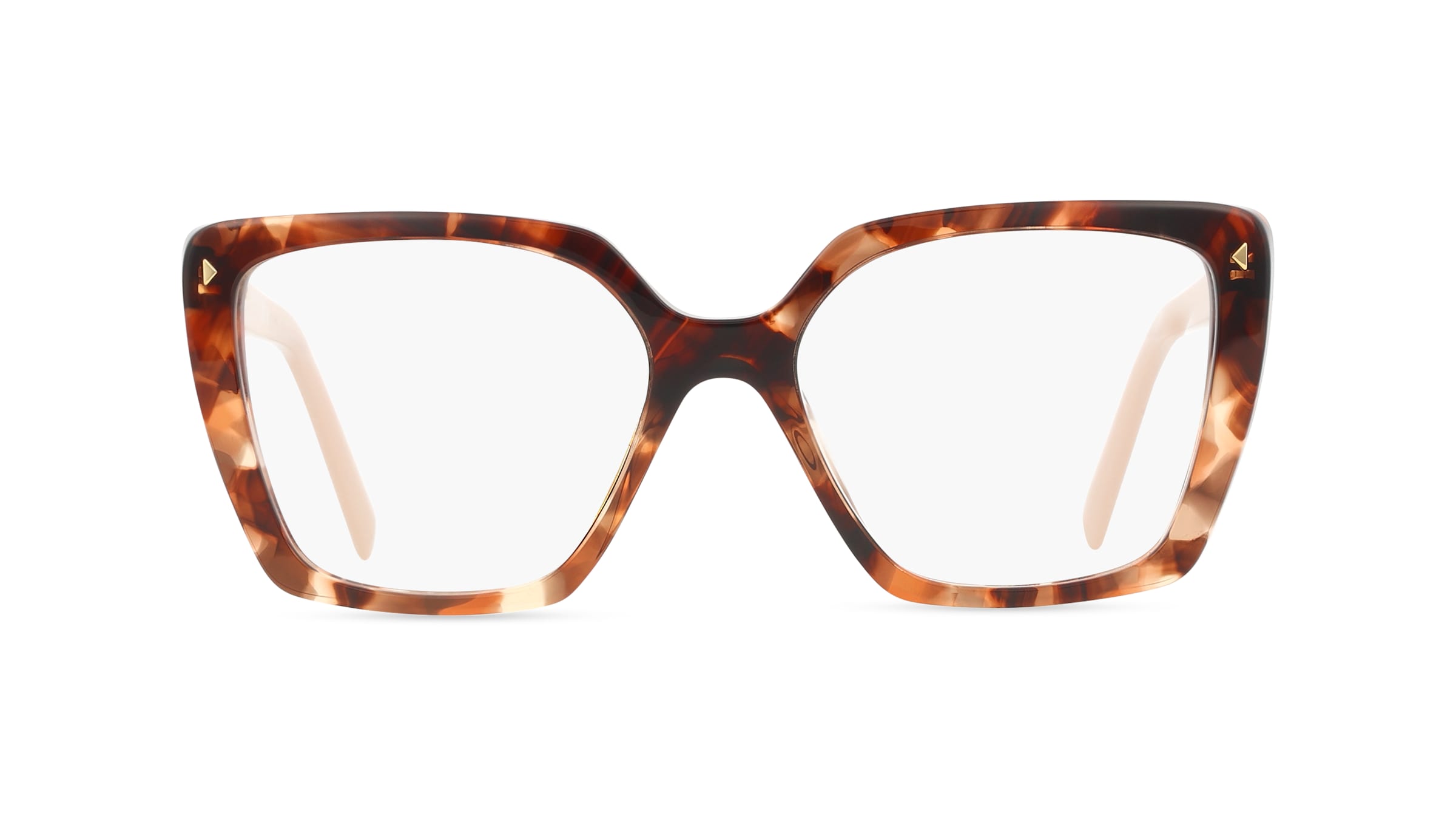 Prada PR16ZV Damen-Brille inkl. Gläser Vollrand Eckig Acetat-Gestell 53mm/17mm/145mm, gelb