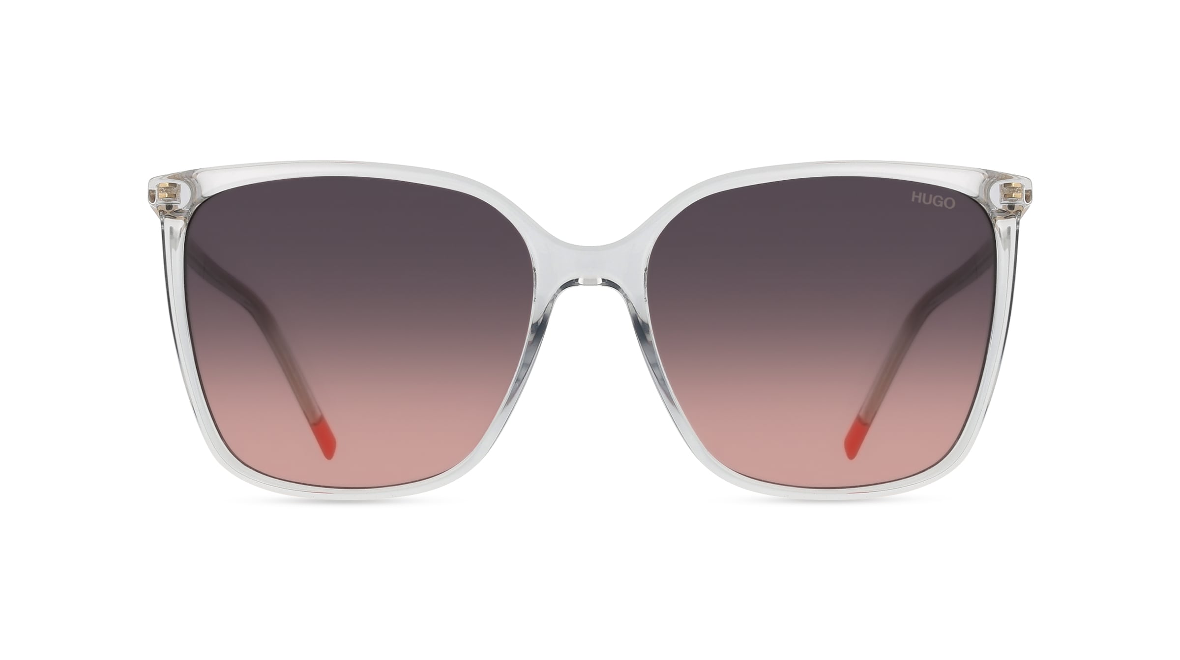 Hugo HG 1275/S Damen-Sonnenbrille Vollrand Eckig Kunststoff-Gestell, grau