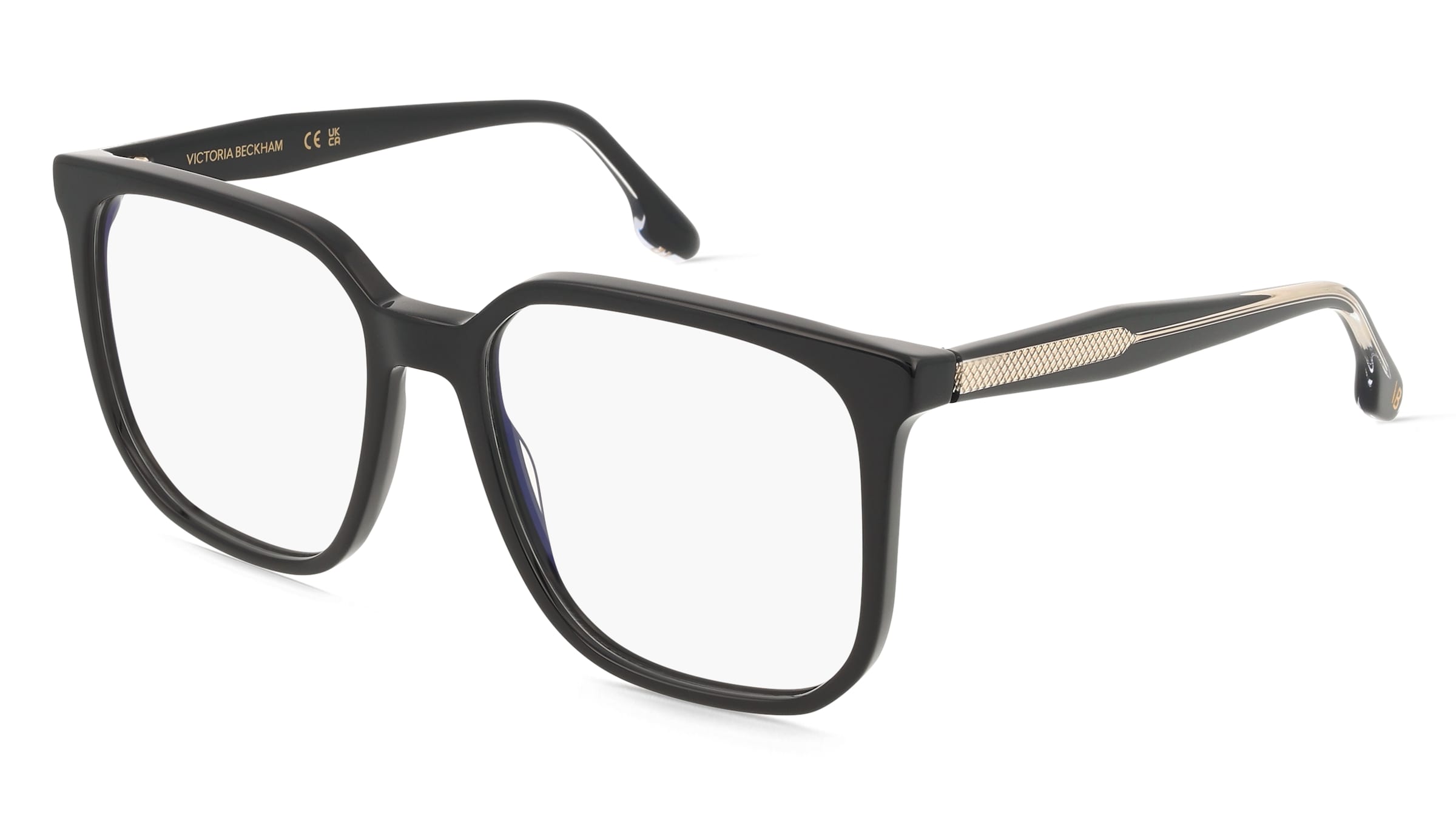 Victoria Beckham VB2673 Unisex-Brille inkl. Gläser Vollrand Quadratisch Acetat-Gestell 54/17/140, Schwarz