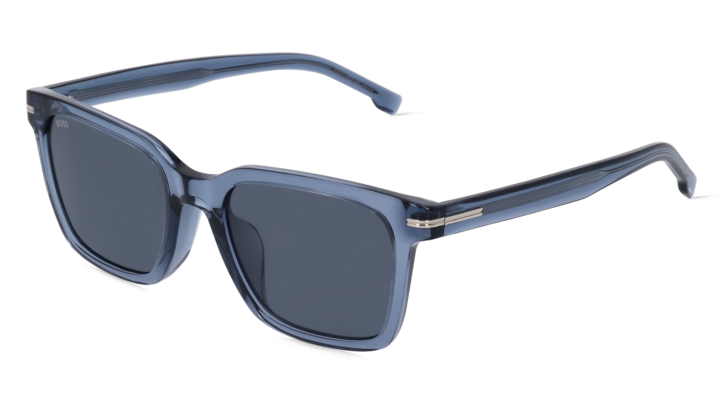 Boss 1540/F/SK Herren-Sonnenbrille Vollrand Quadratisch Acetat-Gestell, Blau