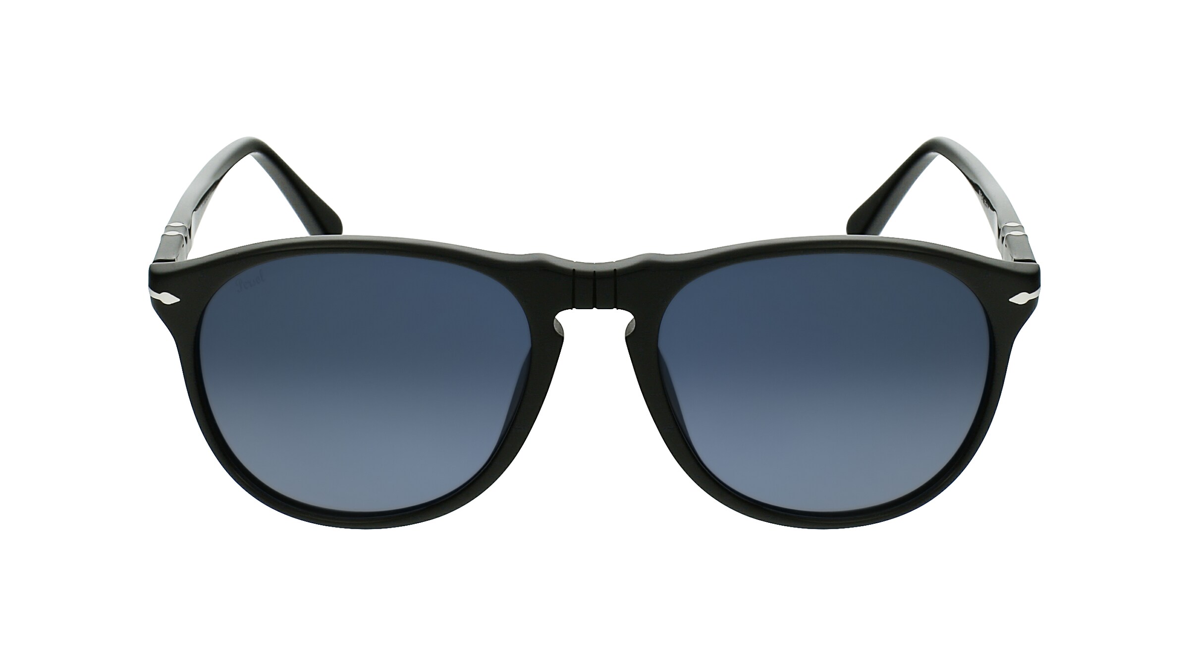 Persol PO9649S Herren-Sonnenbrille Vollrand Pilot Acetat-Gestell, schwarz