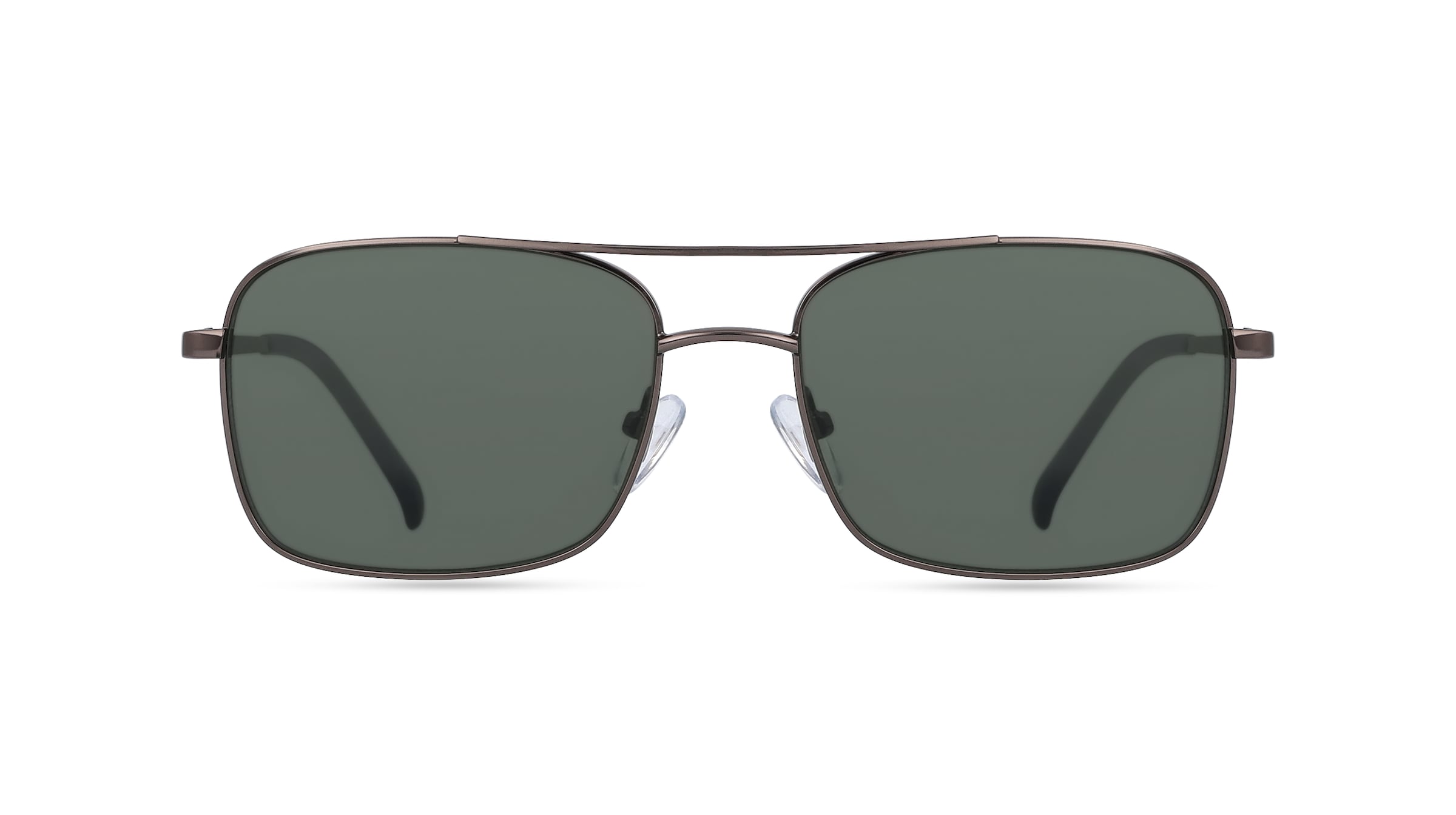 Fielmann BD 529 SUN FA Unisex-Sonnenbrille Vollrand Eckig Edelstahl-Gestell, grau