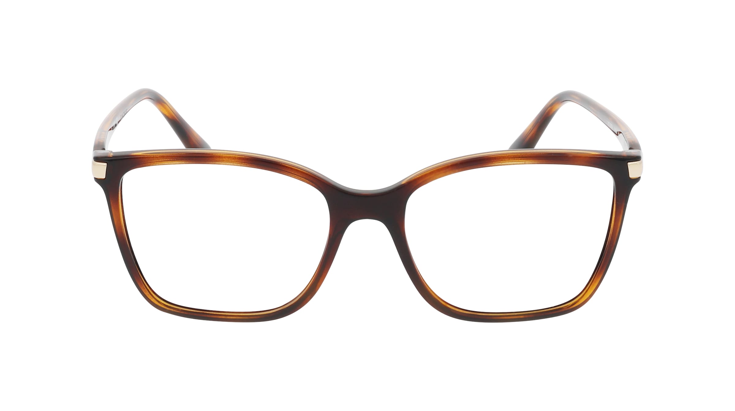 Vogue 0VO5654 Damen-Brille inkl. Gläser Vollrand Quadratisch Kunststoff-Gestell 53/17/140, Havanna