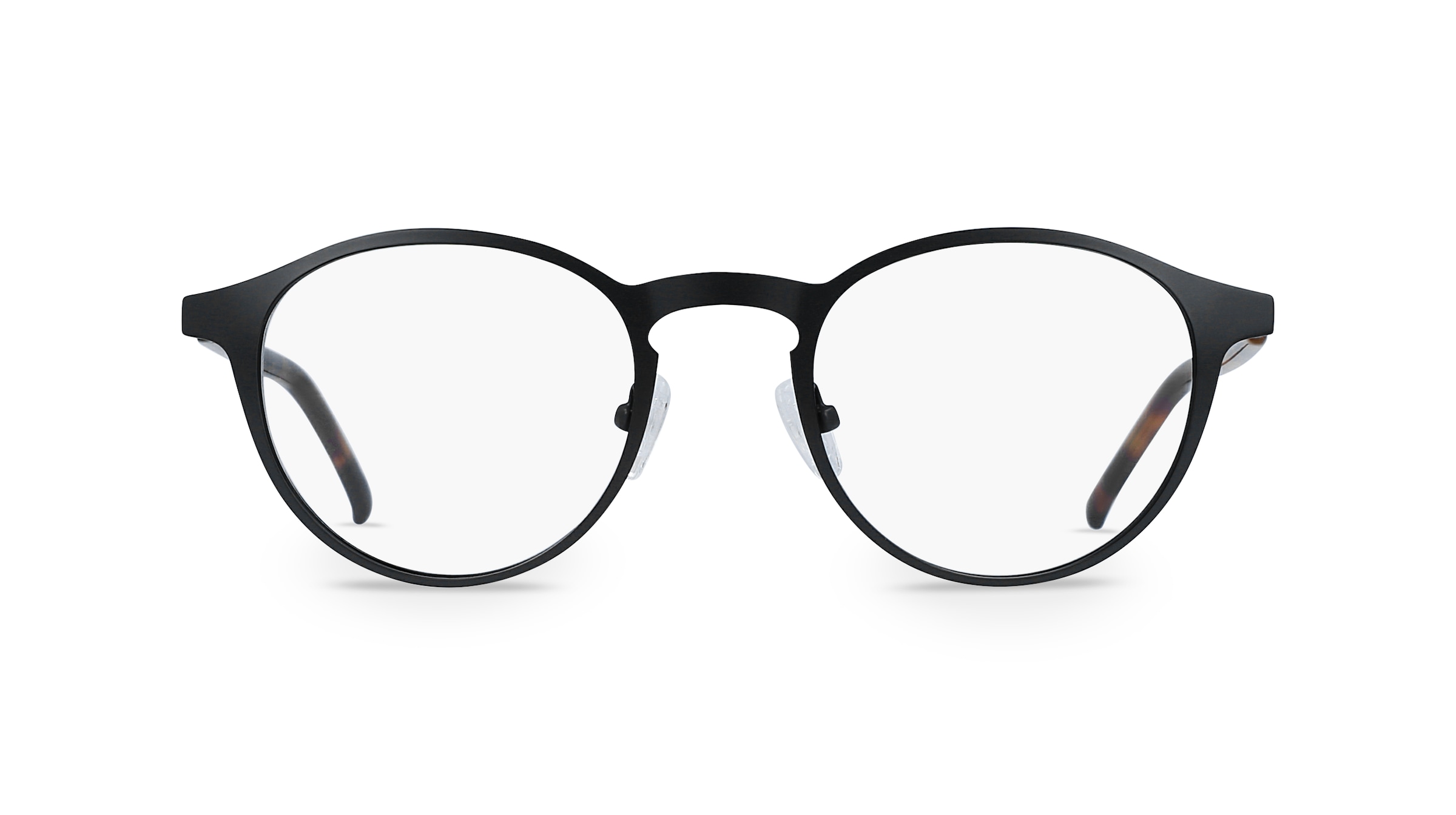 Fielmann BD 419 CL Unisex-Brille inkl. Gläser Vollrand Panto Edelstahl-Gestell 50mm/21mm/145mm, schwarz