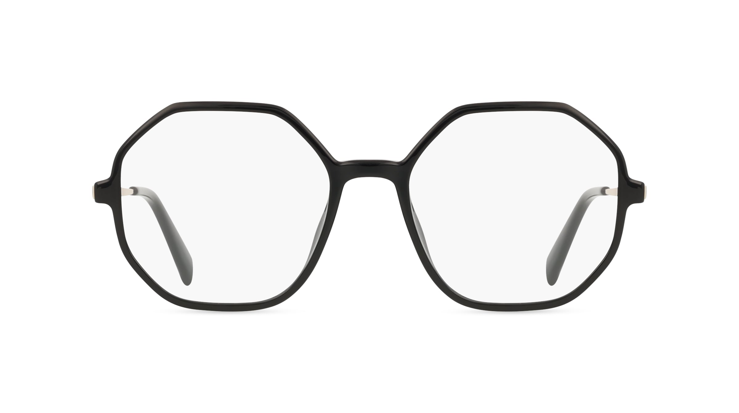 Levi's LV 1062 Damen-Brille inkl. Gläser Vollrand Achteckig Kunststoff-Gestell 52mm/18mm/140mm, schwarz