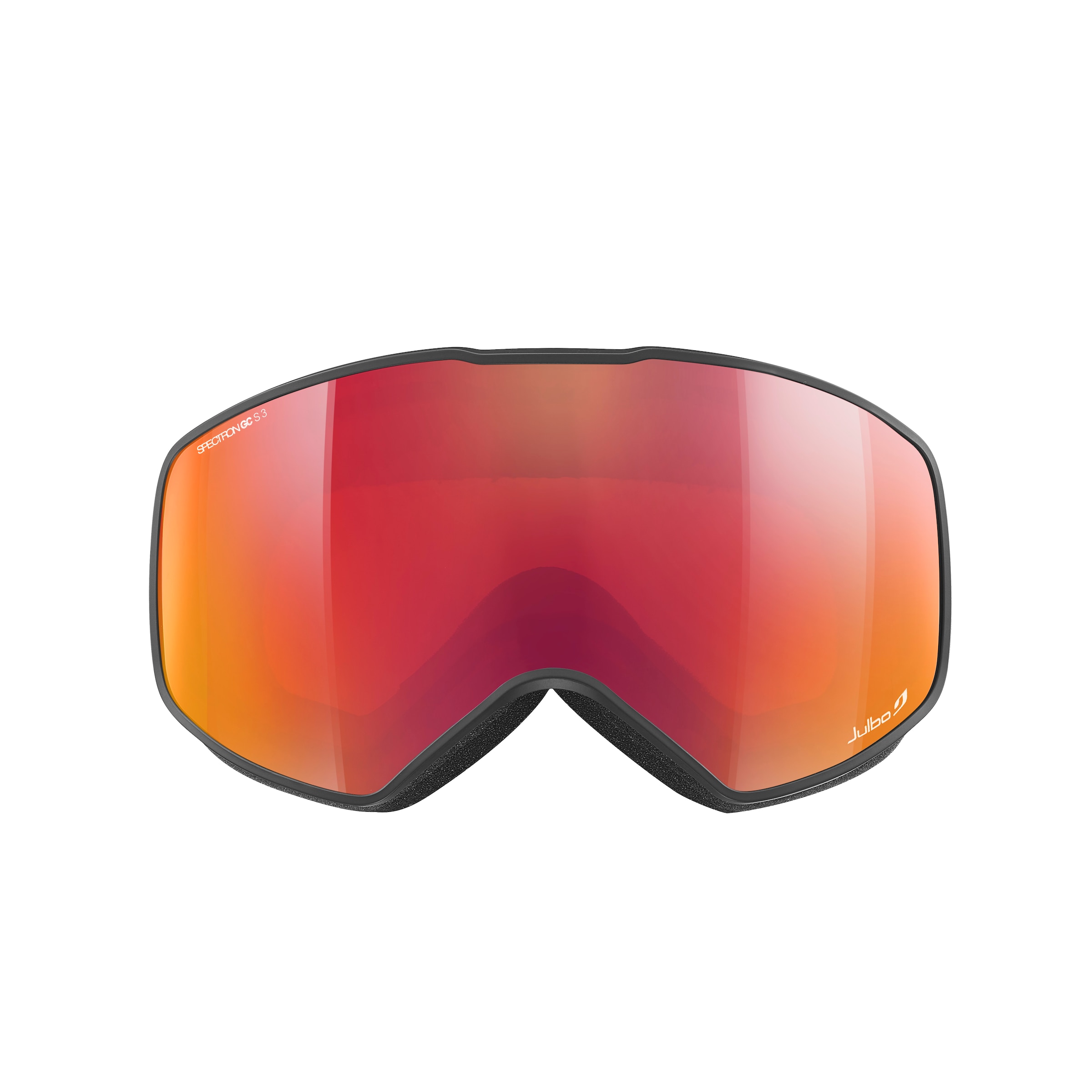 Julbo J7731 Herren-Skibrille Vollrand Monoscheibe Kunststoff-Gestell, schwarz