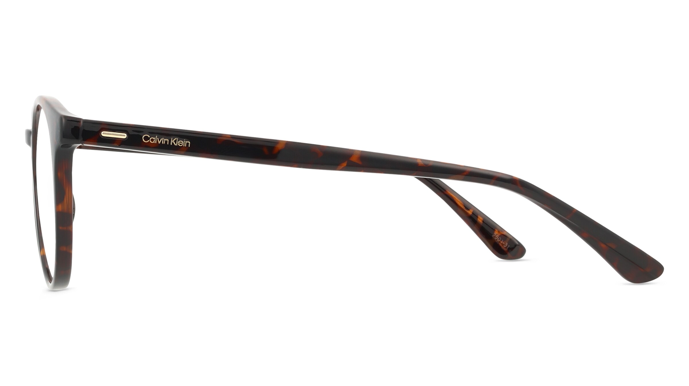 Thumbnail - Calvin Klein CK20527 Unisex-Brille inkl. Gläser Vollrand Rund Kunststoff-Gestell 49mm/20mm/145mm, braun