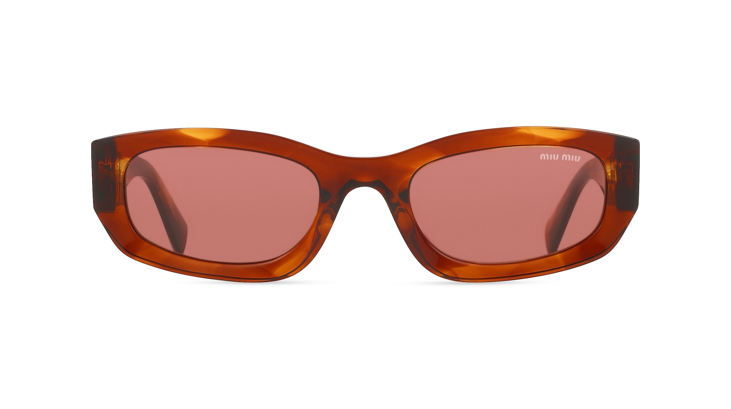 Miu Miu 0MU B04S Damen-Sonnenbrille Vollrand Geometrisch Acetat-Gestell, braun