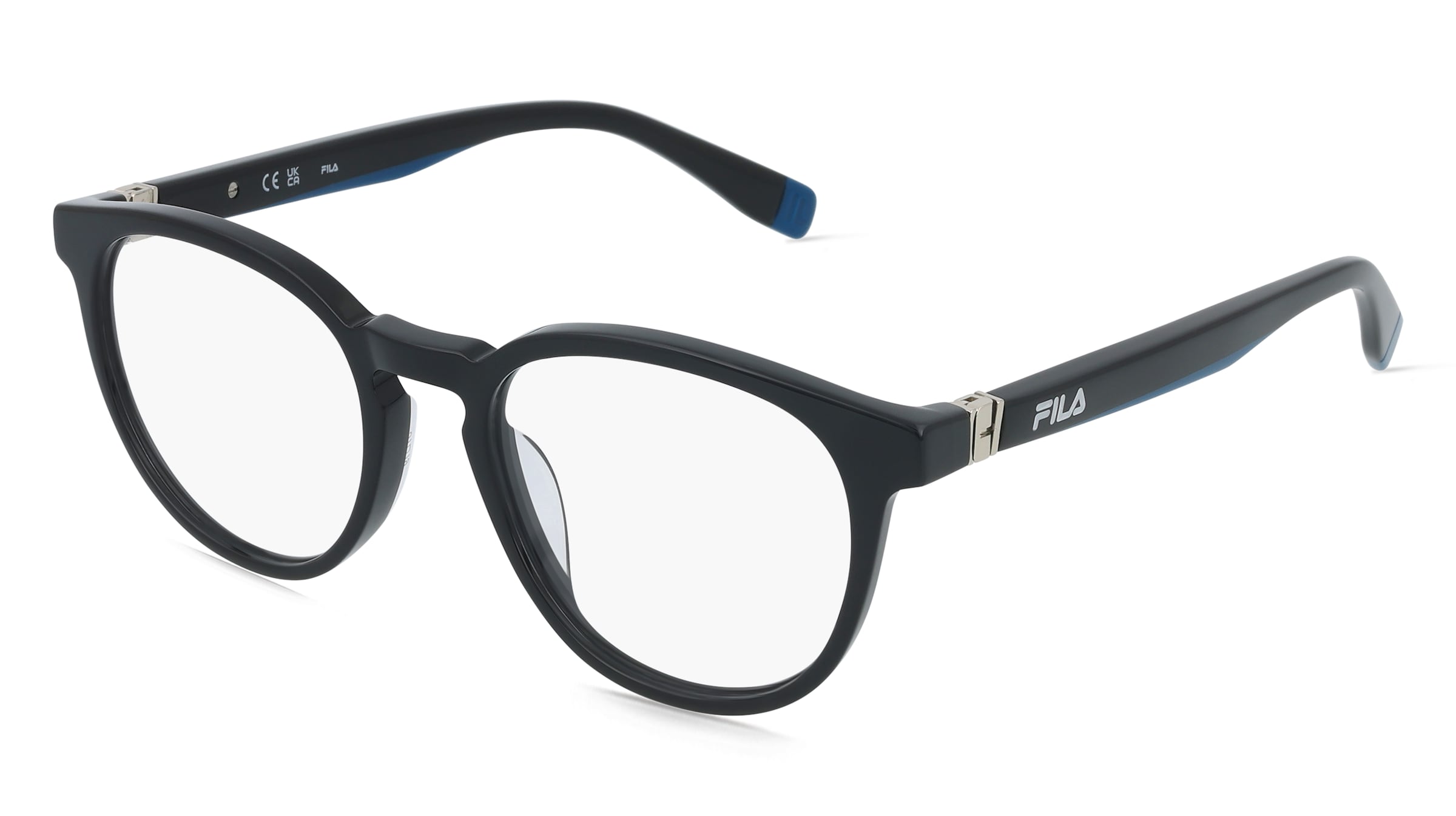 Fila VFI989 Herren-Brille inkl. Gläser Vollrand Panto Kunststoff-Gestell 51/19/145, Schwarz