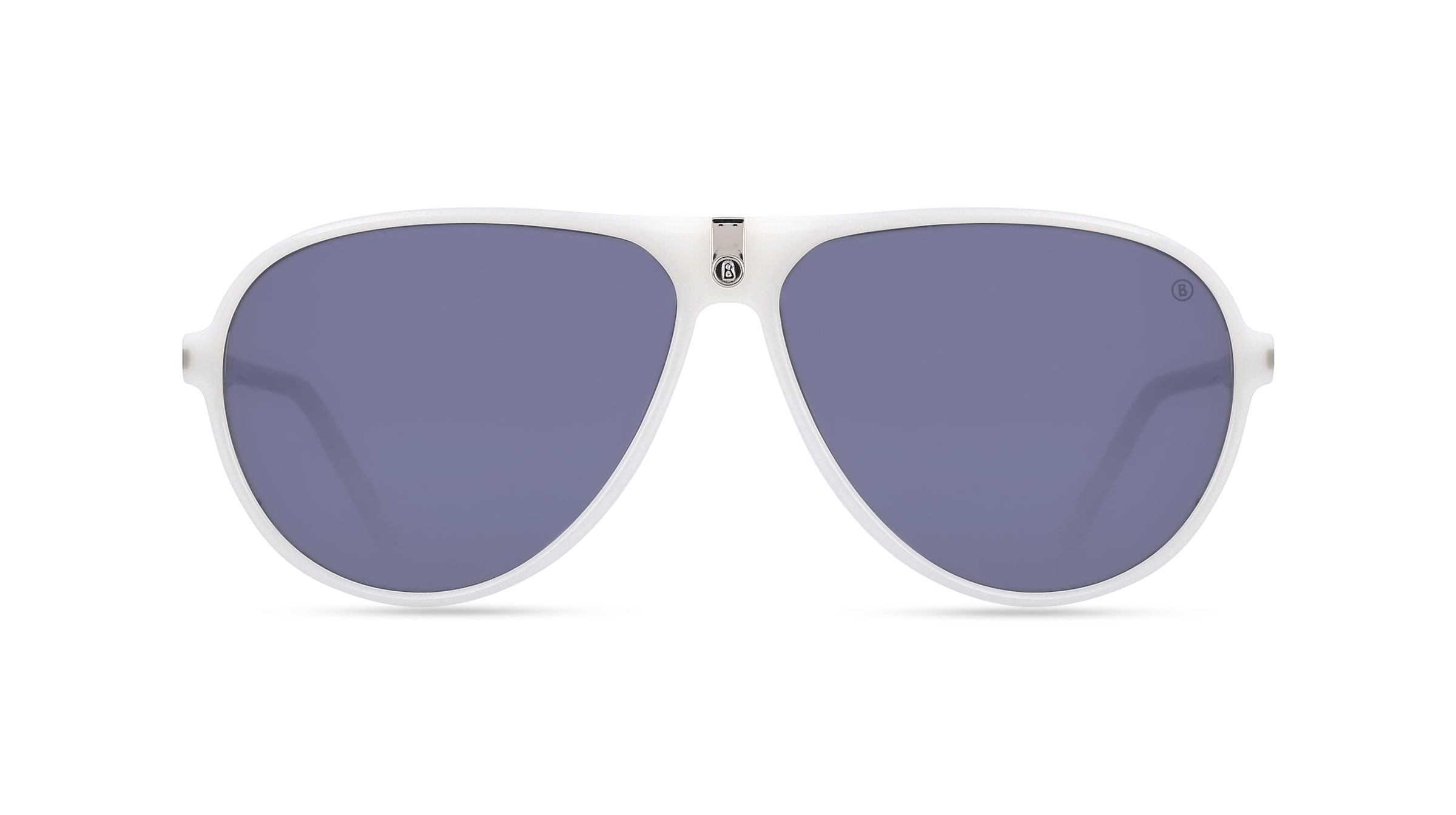 Bogner BO 7103 Unisex-Sonnenbrille Vollrand Pilot Kunststoff-Gestell, weiß