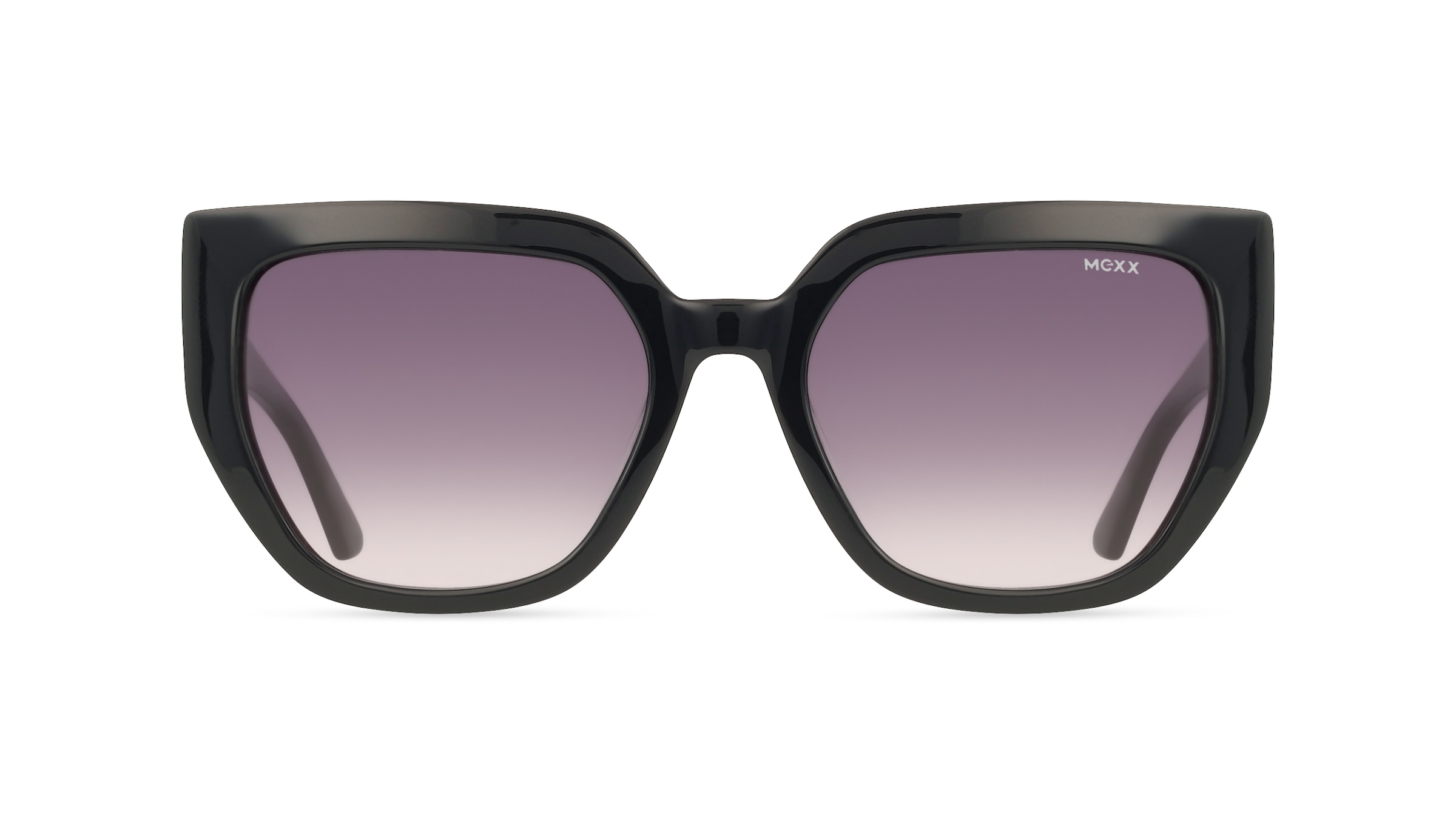 Mexx Eyes 6566 Damen-Sonnenbrille Vollrand Cat Eye Kunststoff-Gestell, schwarz