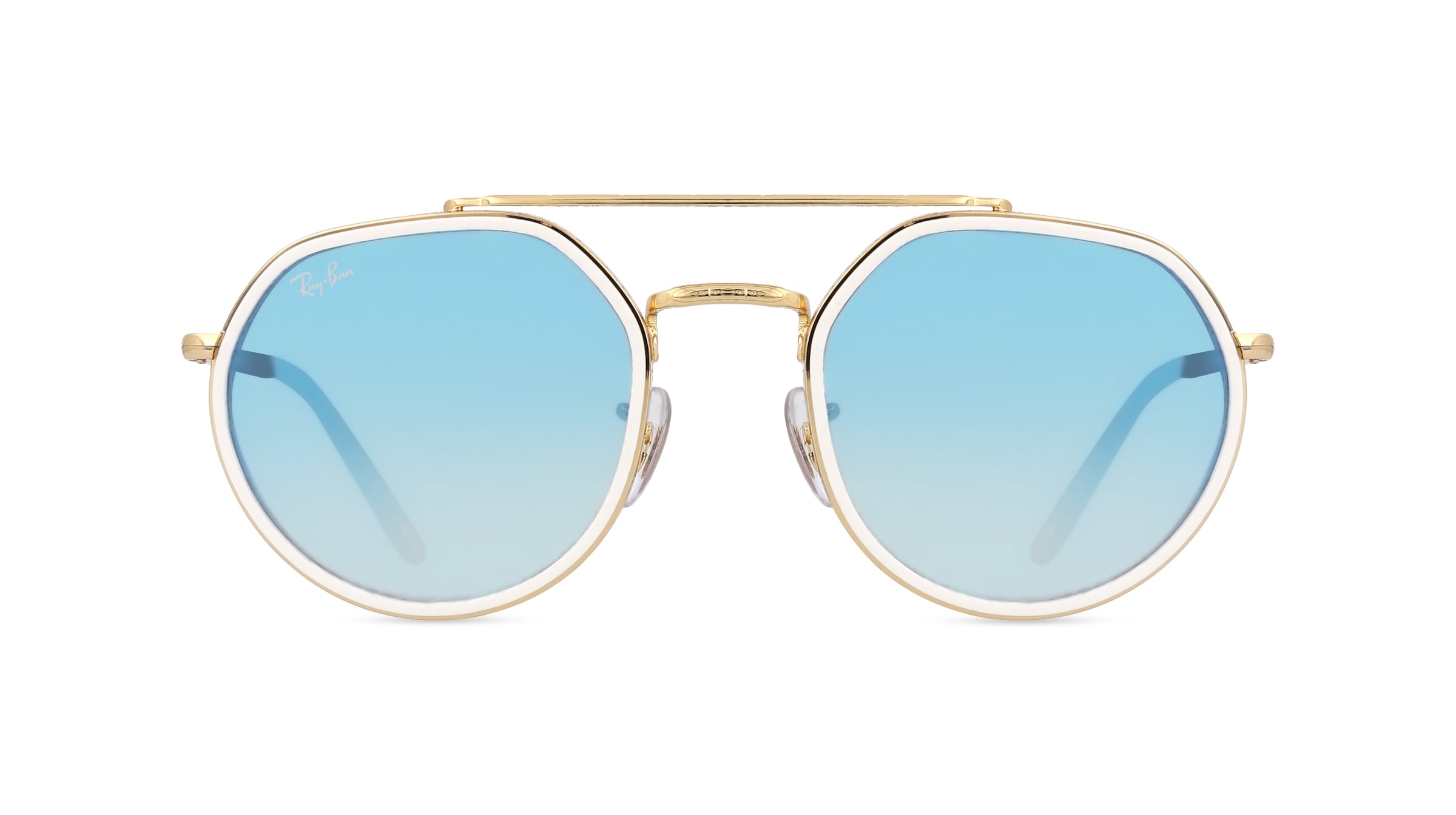 Ray-Ban RB3765 Unisex-Sonnenbrille Vollrand Eckig Metall-Gestell, gold