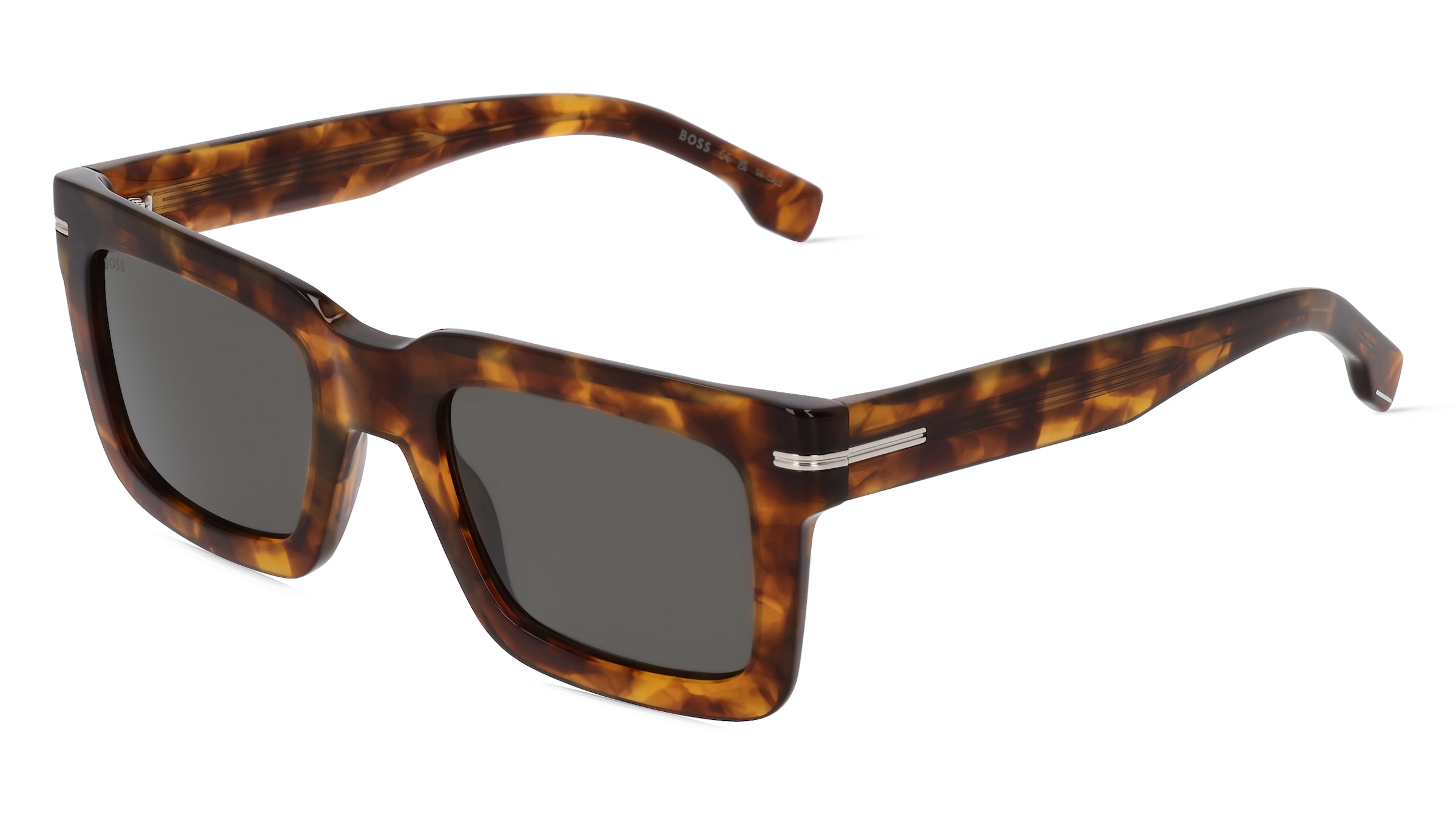 Boss 1501/S Herren-Sonnenbrille Vollrand Quadratisch Acetat-Gestell, Havanna