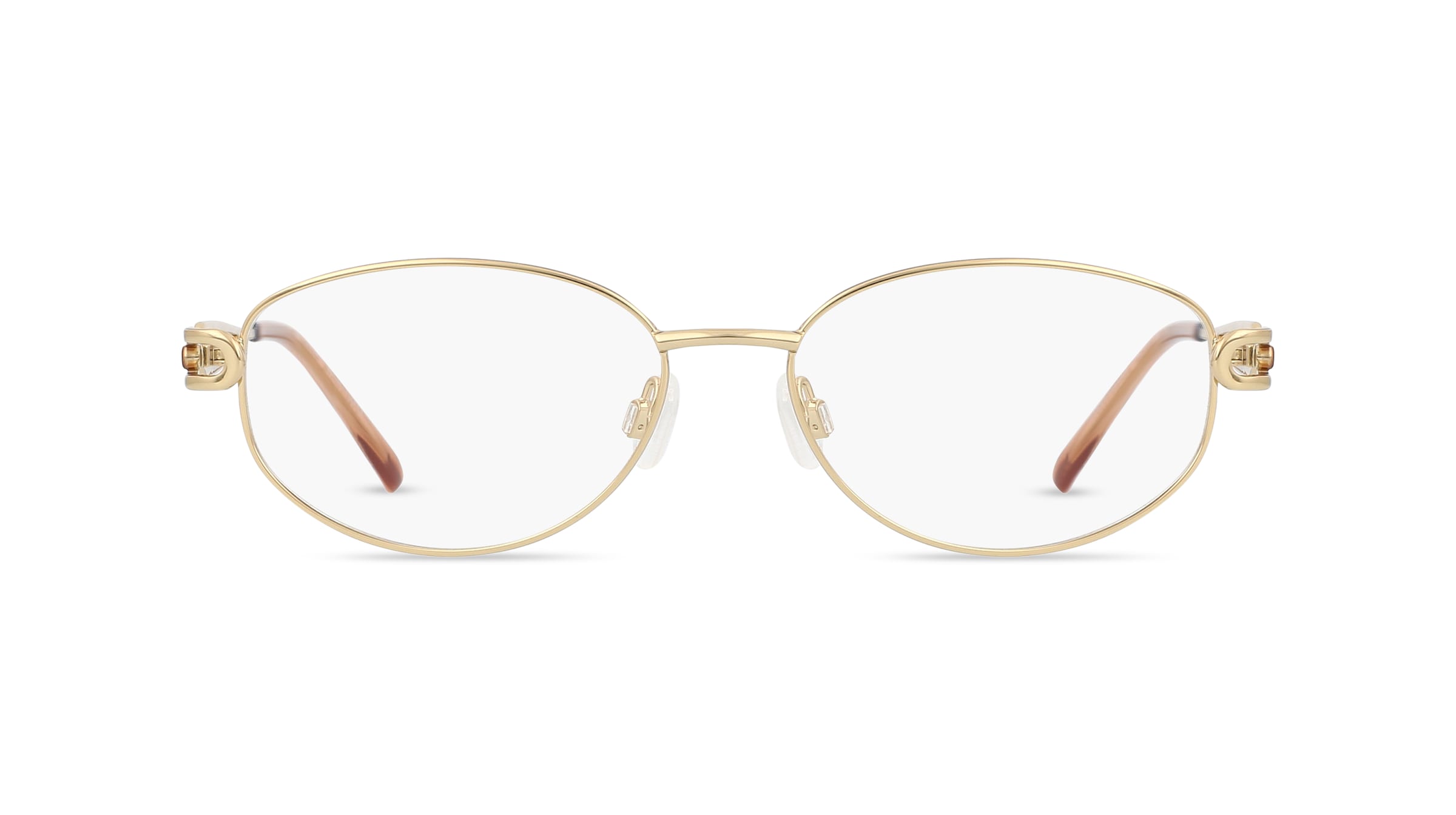 Fielmann BD 521 FLEX CL Damen-Brille inkl. Gläser Vollrand Oval Metall-Gestell 51mm/17mm/135mm, gold