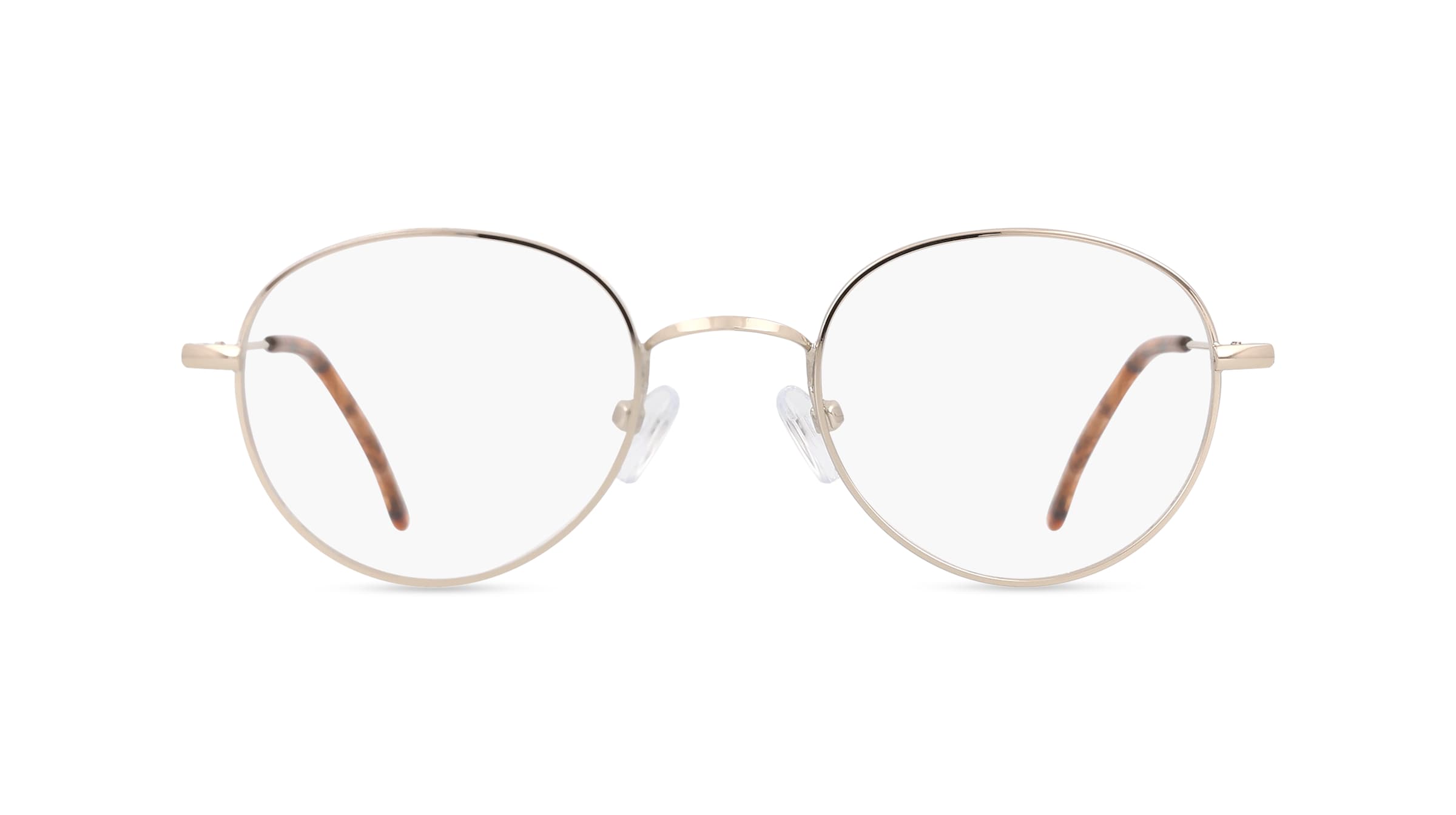Fielmann BD 352 PANTO CL JONA Unisex-Brille inkl. Gläser Vollrand Panto Edelstahl-Gestell 48/20/145, gold
