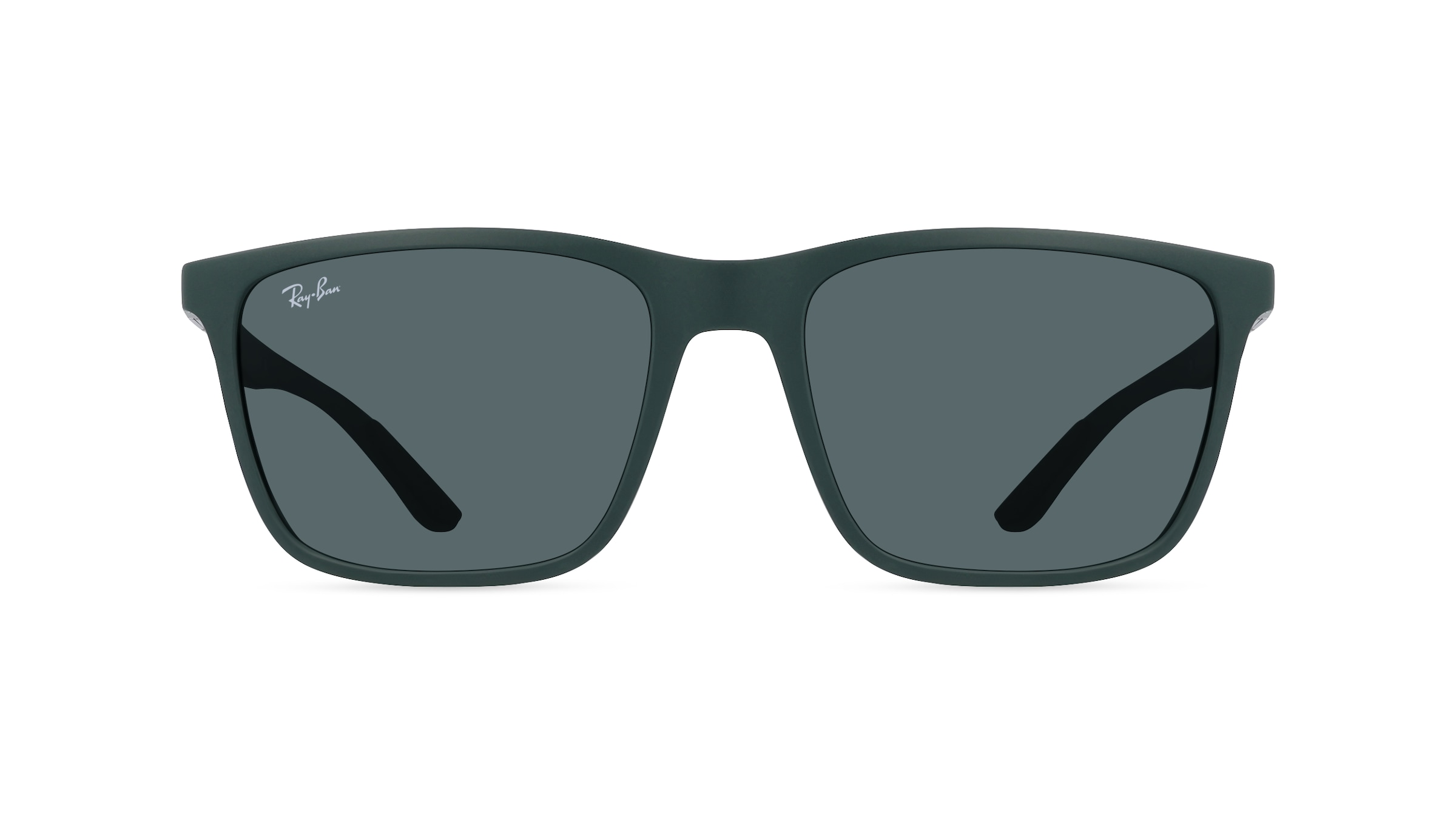 Ray-Ban RB4385 Herren-Sonnenbrille Vollrand Eckig Kunststoff-Gestell, grün