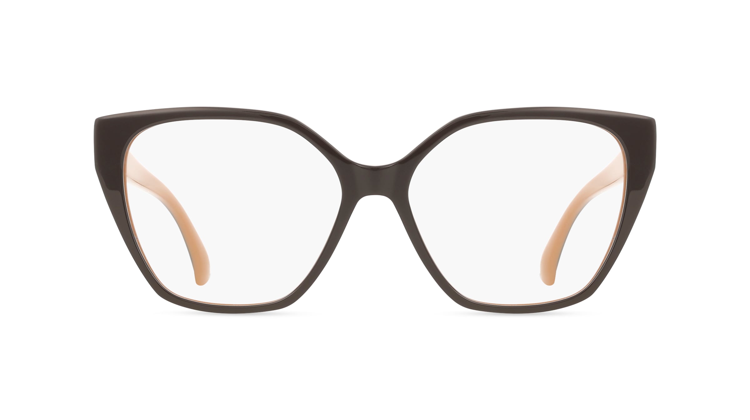 Max Mara MM5085 Damen-Brille inkl. Gläser Vollrand Eckig Acetat-Gestell 55mm/15mm/140mm, braun