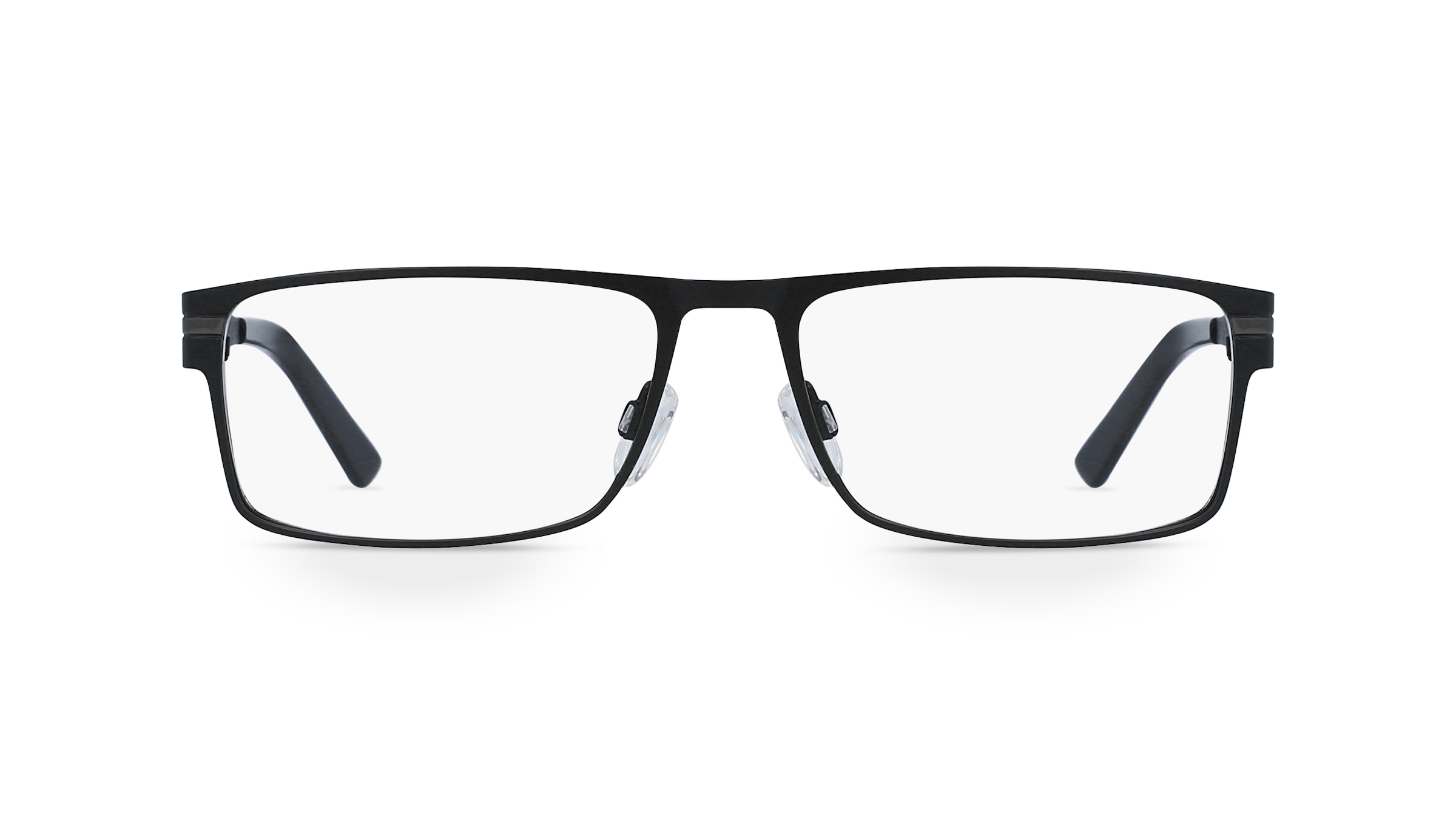 Fielmann 2130 FLEX CL Herren-Brille inkl. Gläser Vollrand Eckig Metall-Gestell 56mm/16mm/140mm, schwarz