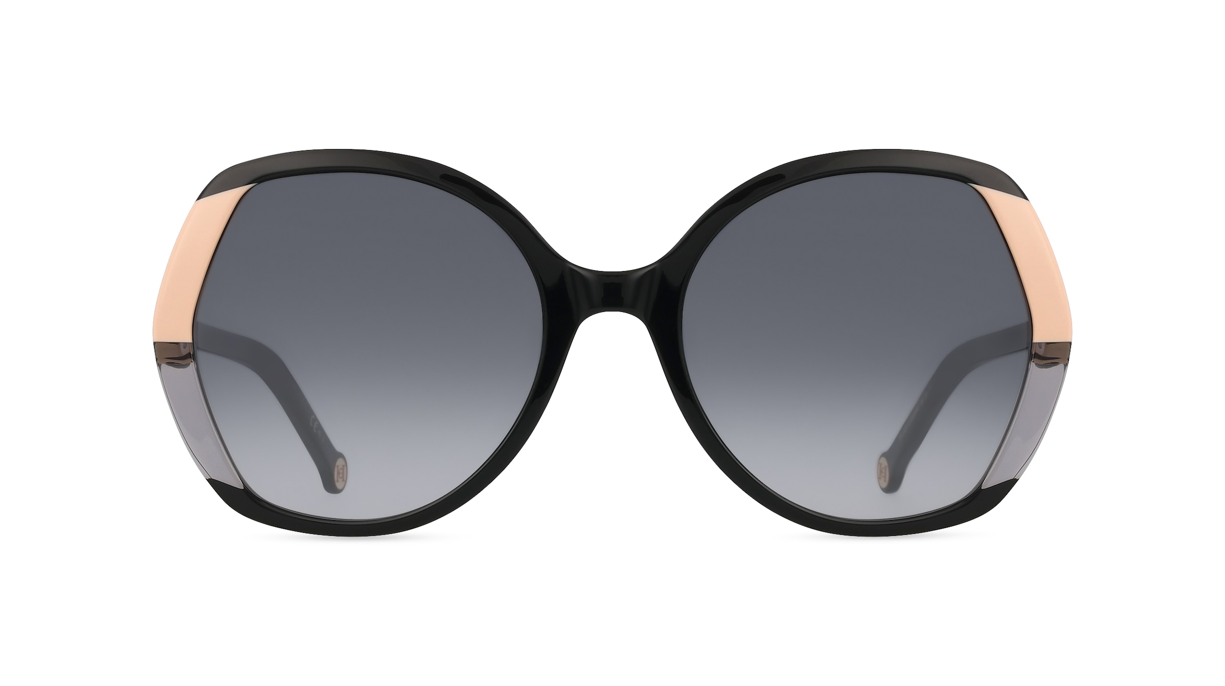 Carolina Herrera CH 0051/S Damen-Sonnenbrille Vollrand Achteckig Acetat-Gestell, schwarz