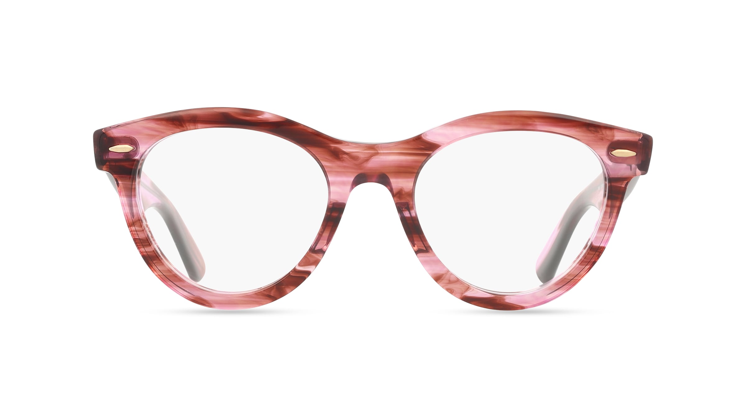 Ray-Ban VISTA RX2241V WAYFARER WAY Damen-Brille inkl. Gläser Vollrand Rund Propionat-Gestell 51mm/21mm/150mm, pink