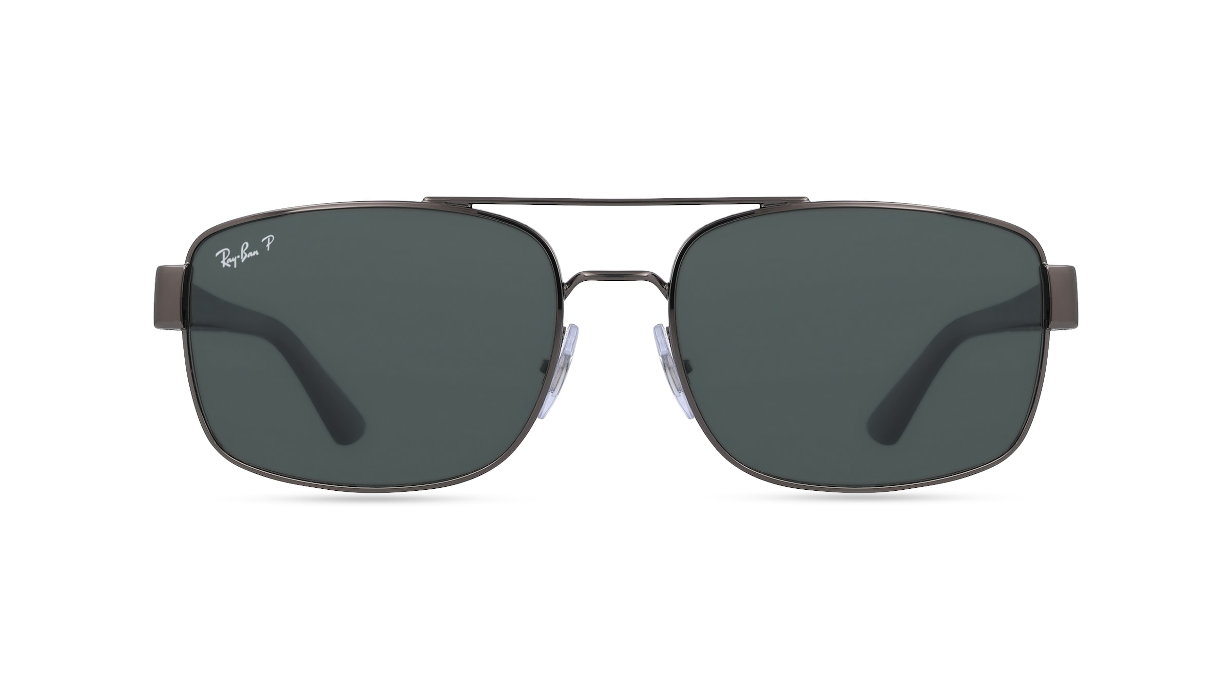 Ray-Ban RB 3687 Herren-Sonnenbrille Vollrand Eckig Metall-Gestell, Grau