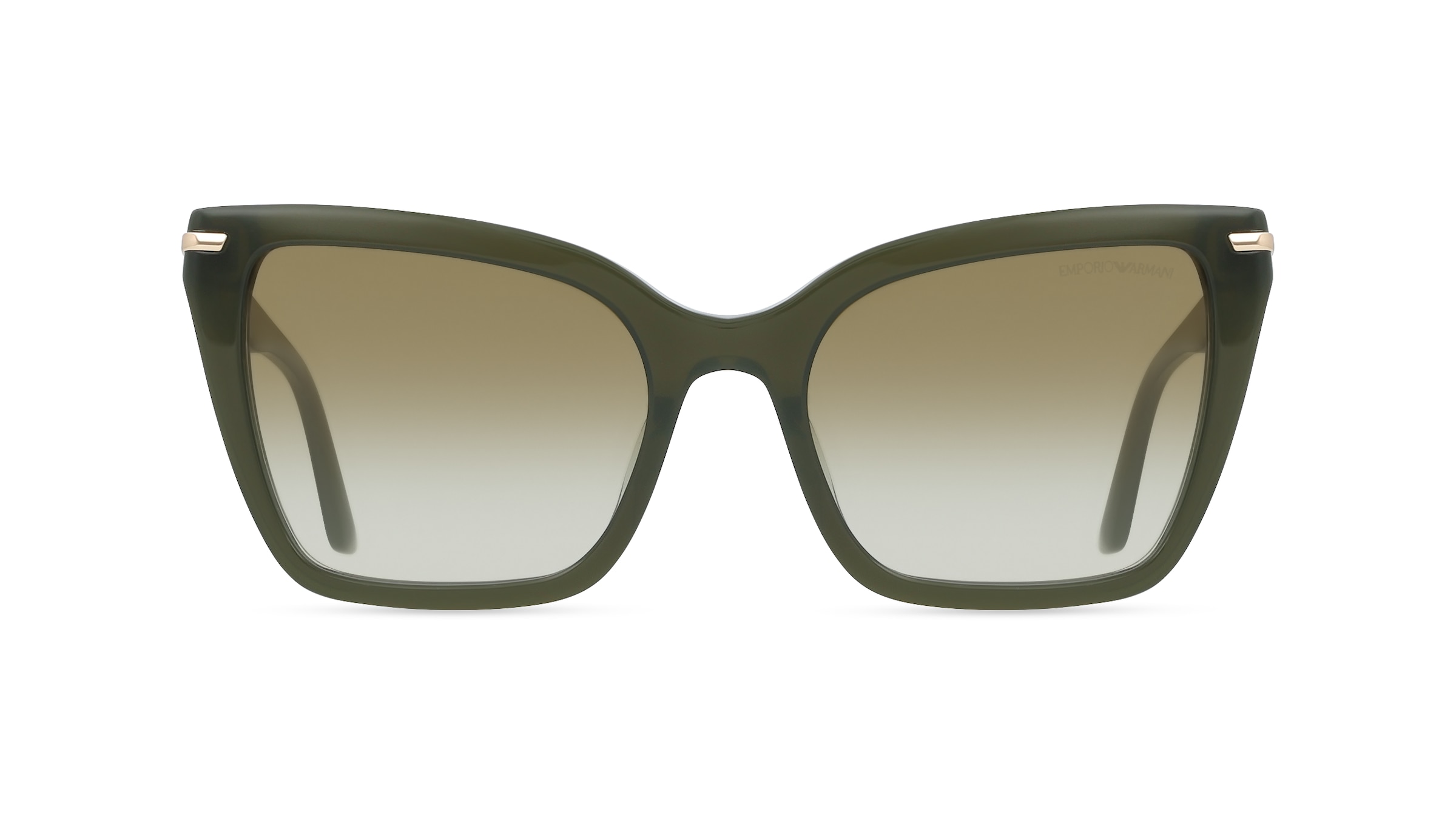 Emporio Armani EA4273BU Damen-Sonnenbrille Vollrand Quadratisch Acetat-Gestell, Grün