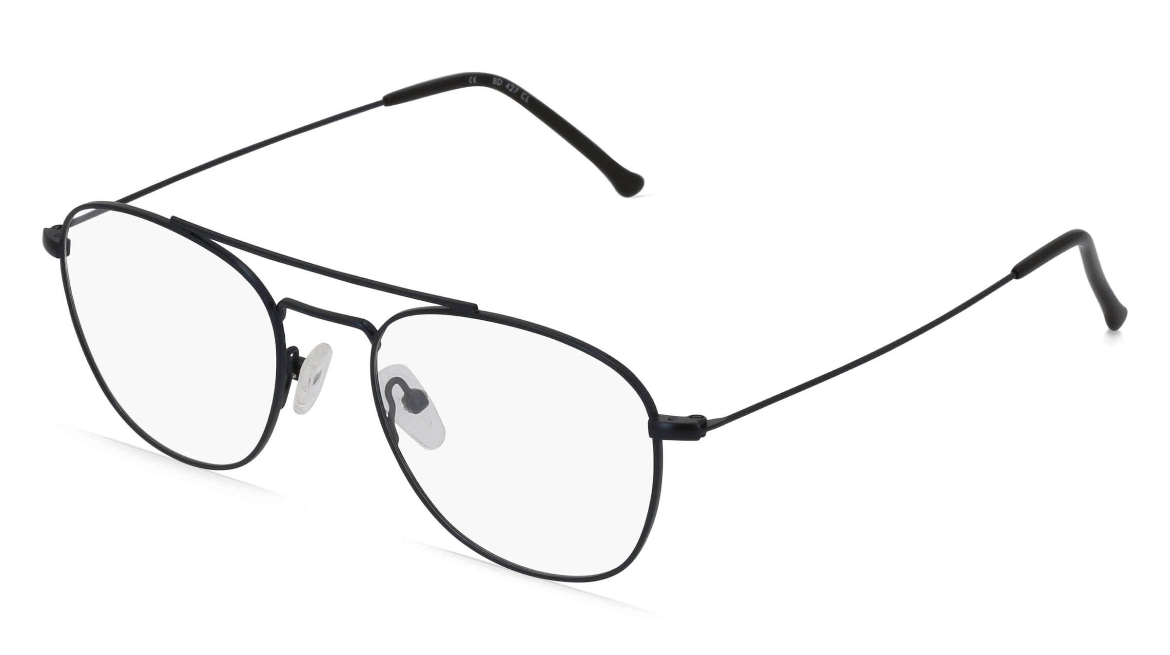 Fielmann BD 427 CL Herren-Brille inkl. Gläser Vollrand Quadratisch Edelstahl-Gestell 51/19/145, Blau