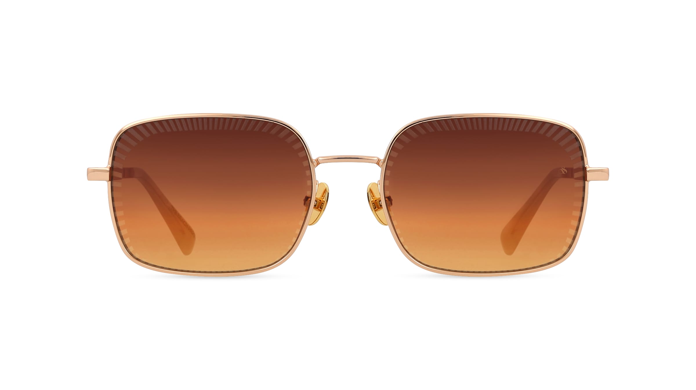 Scotch & Soda 5021 Damen-Sonnenbrille Vollrand Eckig Metall-Gestell, gold