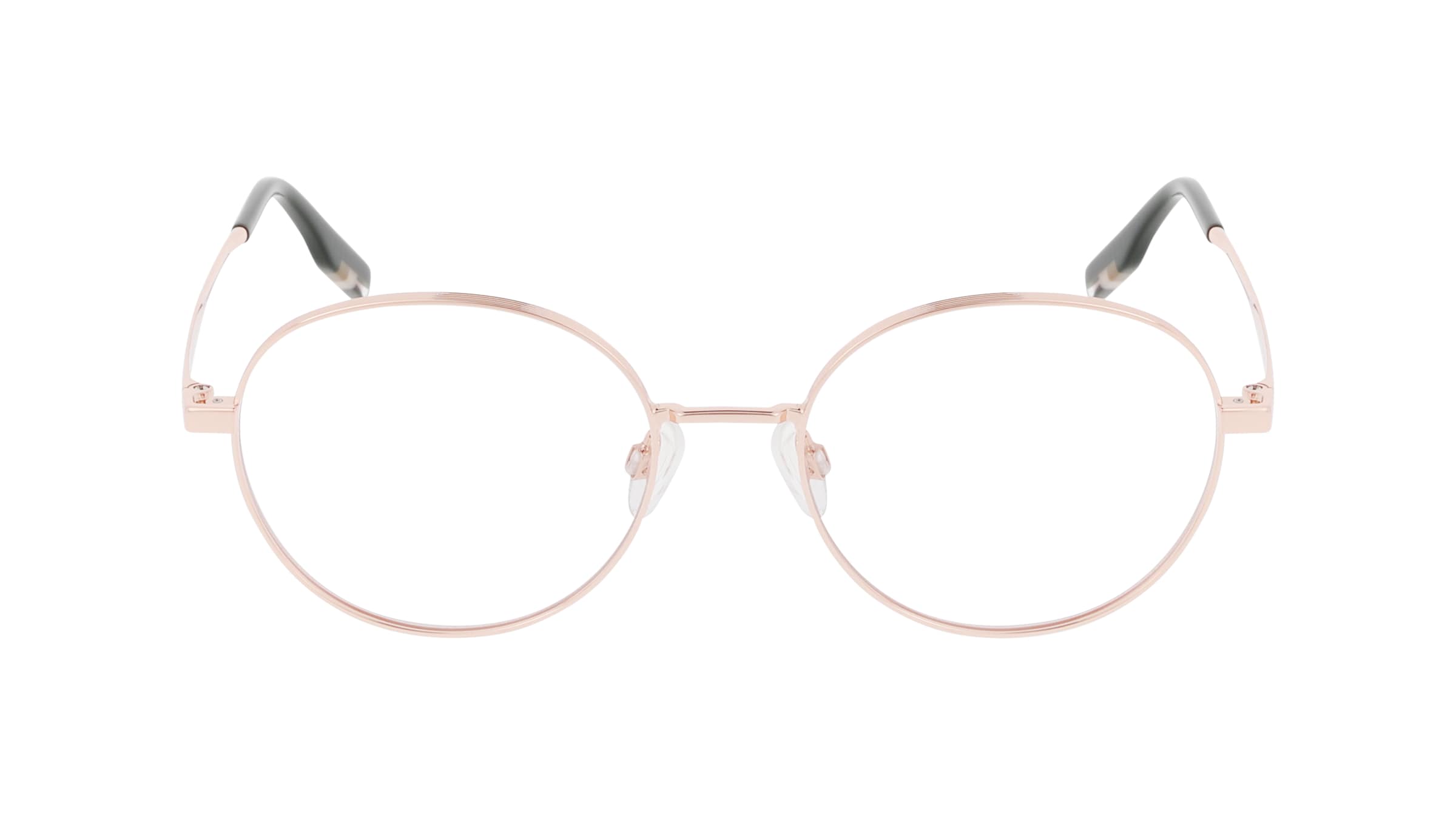 Tom Tailor 672009 Damen-Brille inkl. Gläser Vollrand Rund Metall-Gestell 51/18/140, Pink